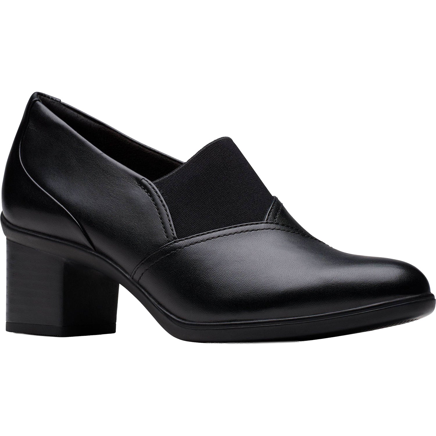 Womens Clarks Women's Clarks Shaya Tess Black Leather Black Leather