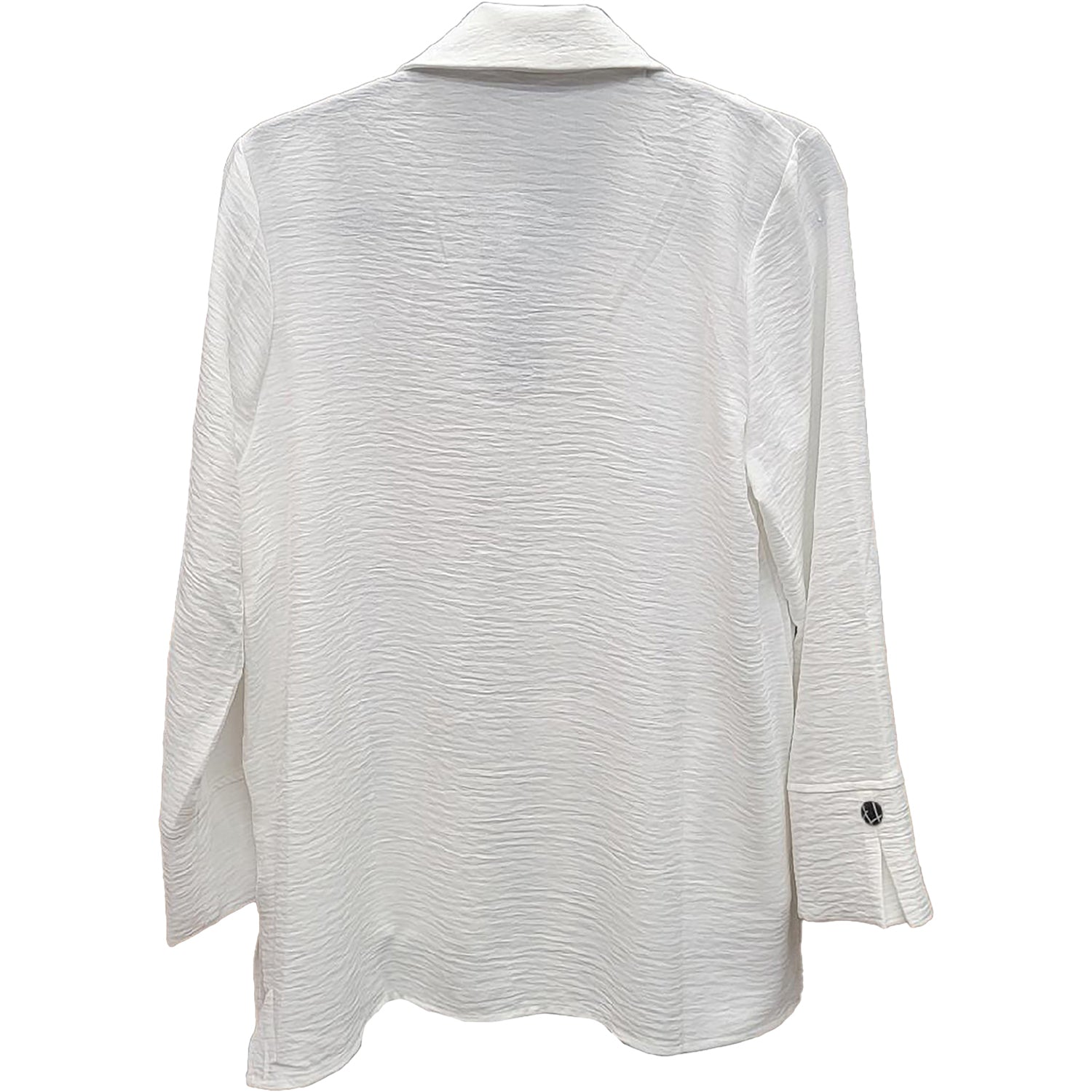 Womens Shana apparel Women's Shana Apparel Solid Airflow Shirt with Two Pockets White White