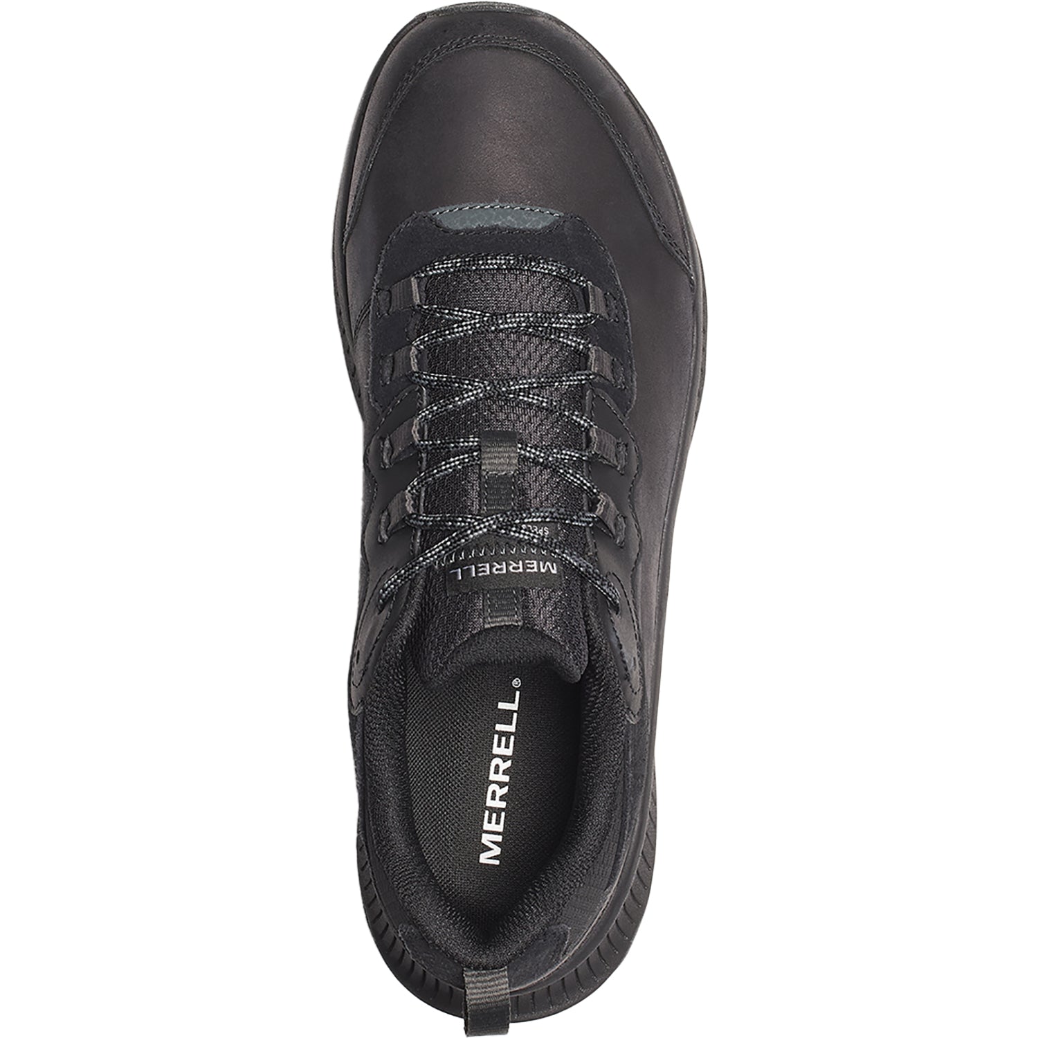 Mens Merrell Merrell Speed Strike 2 Slip-Resistant Men's Athletic Shoes Trail/Hiking Black Leather Black Leather