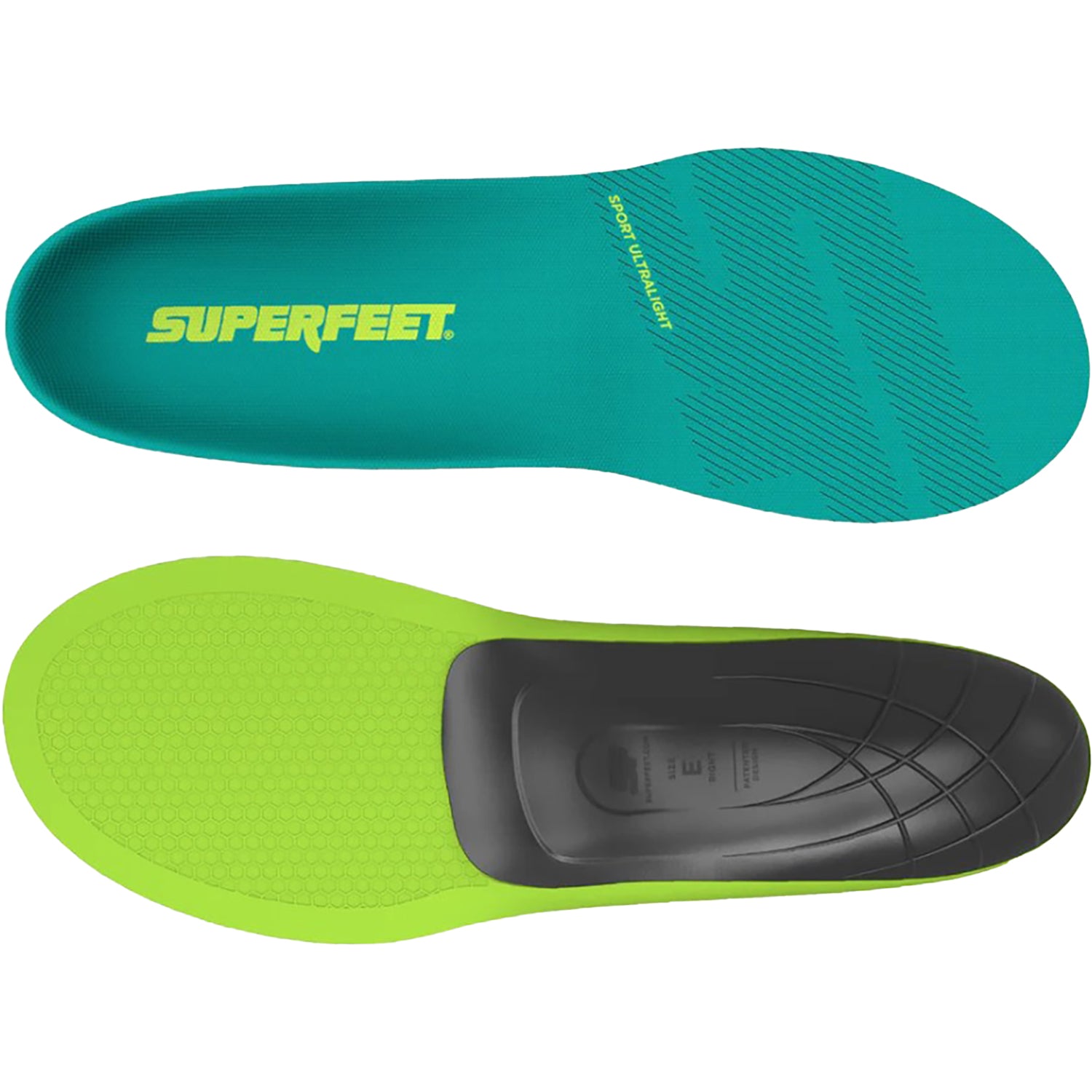 Unisex Superfeet Superfeet Sport Ultralight Premium Insoles Green Green