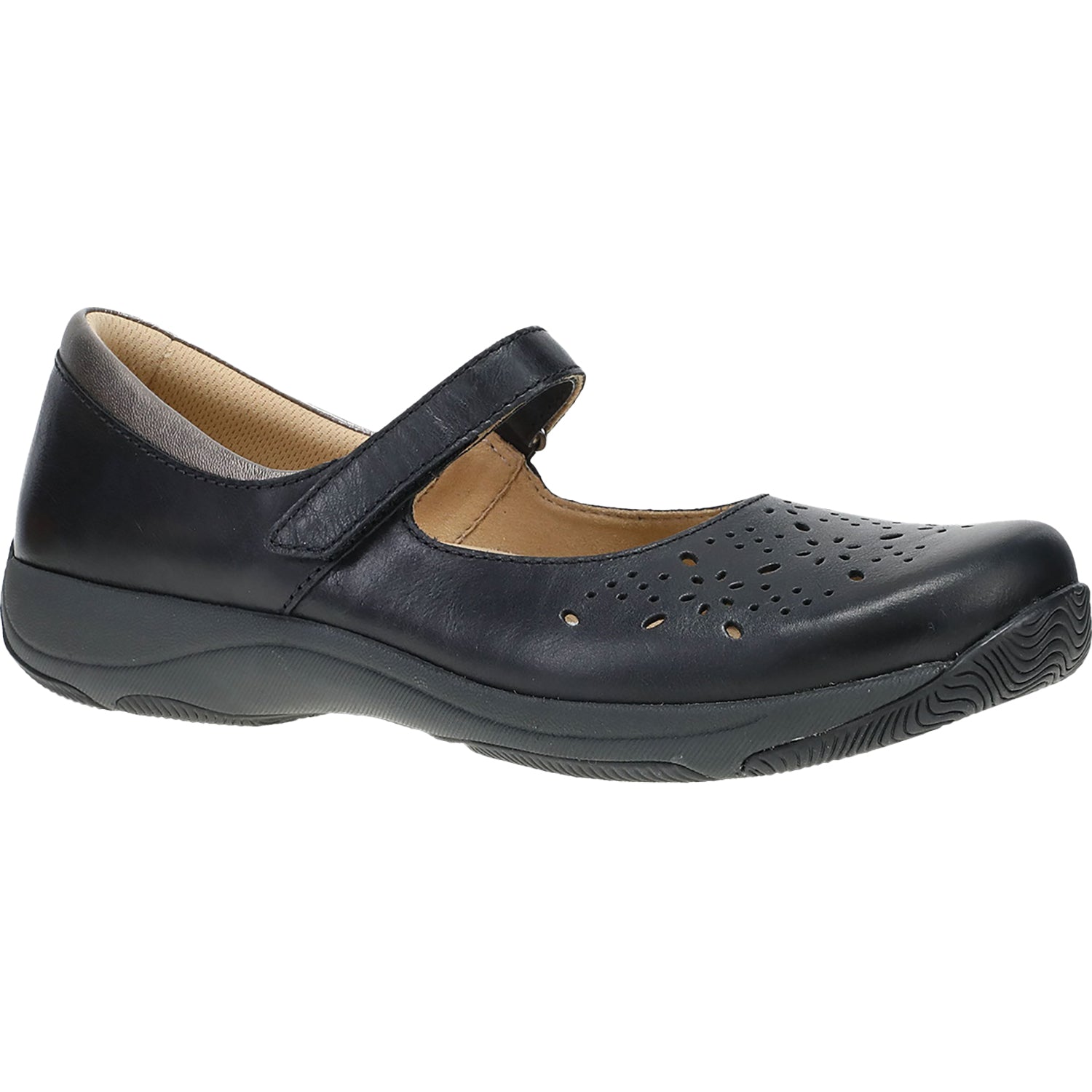 Womens Dansko Women's Dansko Stacy Black Waxy Burnished Black Waxy Burnished