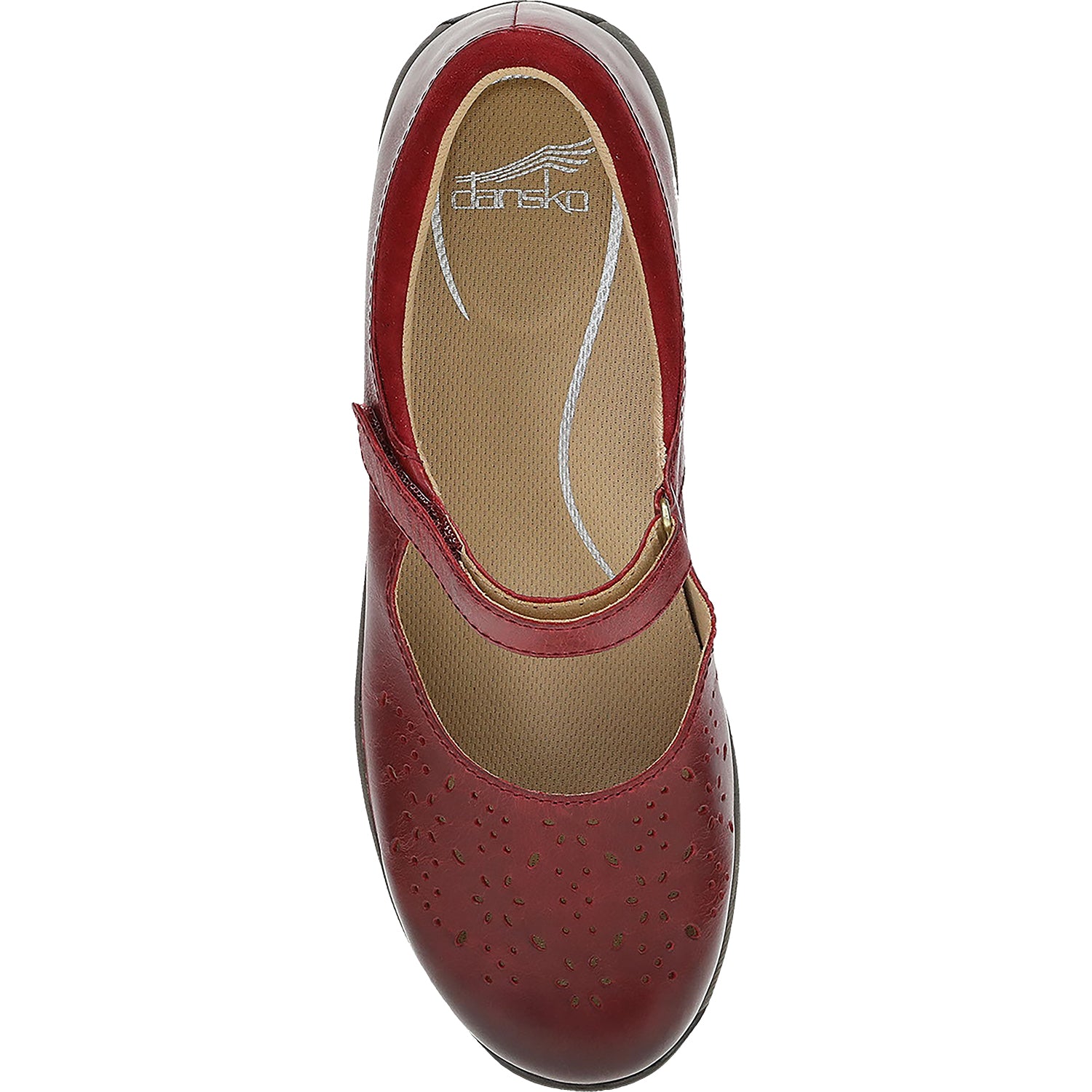 Womens Dansko Women's Dansko Stacy Red Waxy Burnished Red Waxy Burnished