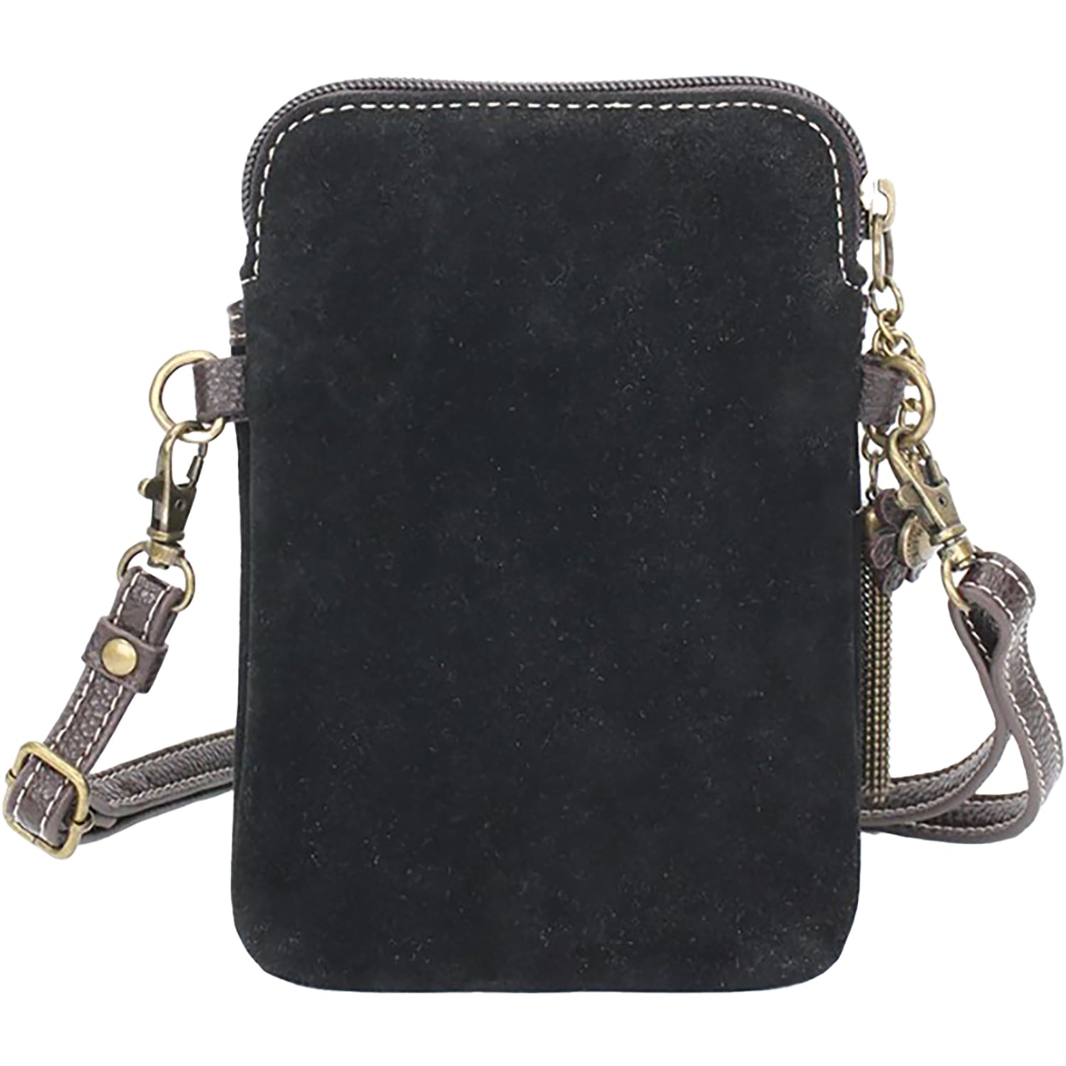 Womens Chala Chala Swirl Dazzle Cellphone Crossbody Handbag Black Black