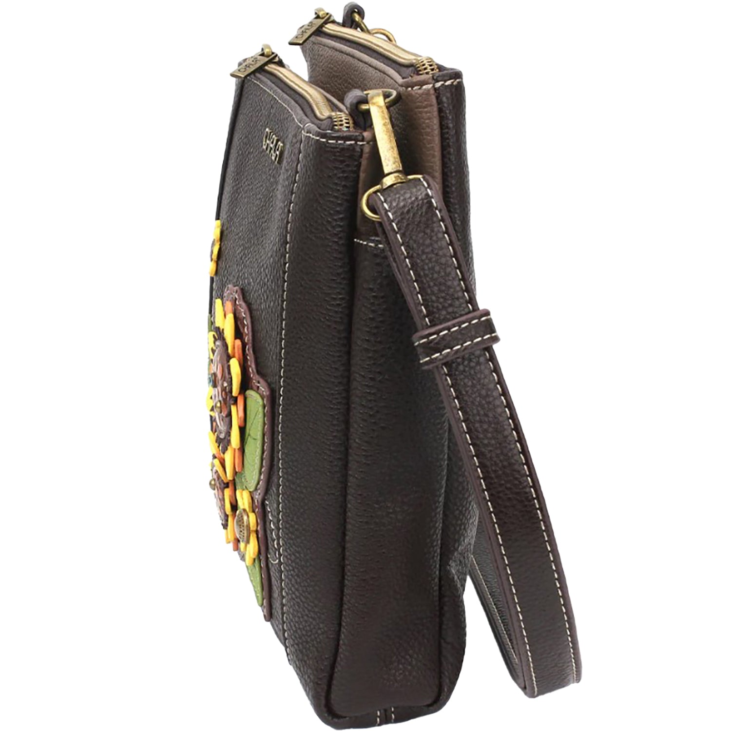 Womens Chala Chala Sunflower Merry Messenger Handbag Dark Brown Dark Brown