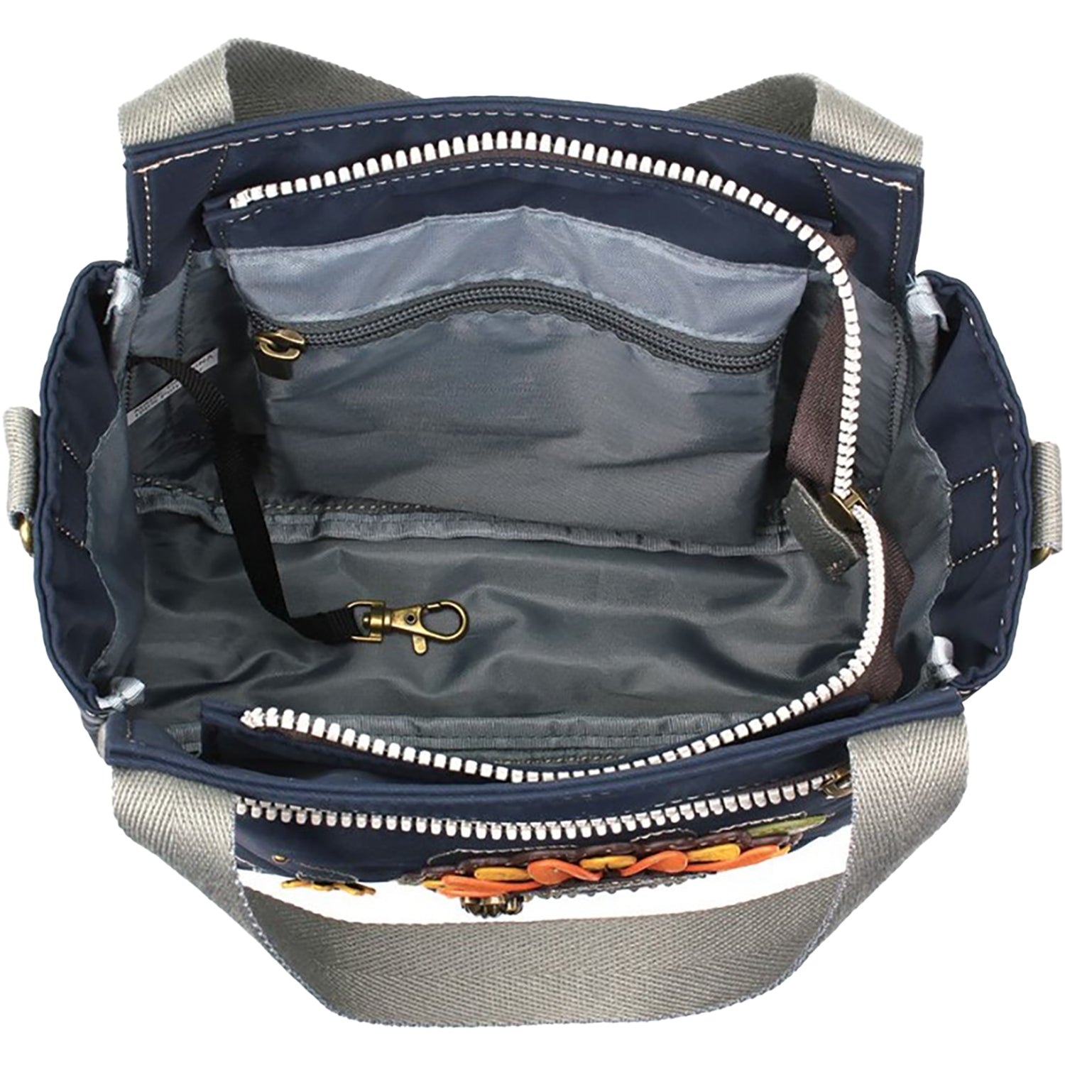 Womens Chala Chala Sunflower Venture Mini Carryall Handbag Navy Navy