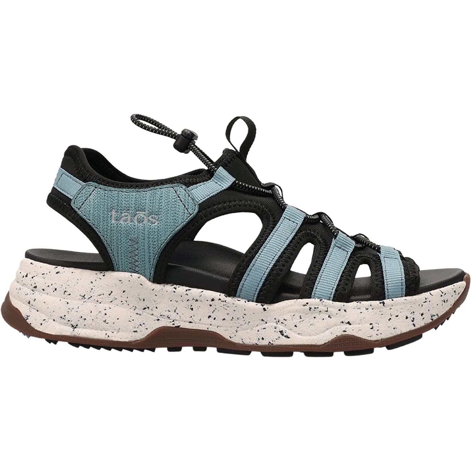 Womens Taos Taos Superfly Women's Outdoor Sandals Black/Mineral Blue Black/Mineral Blue