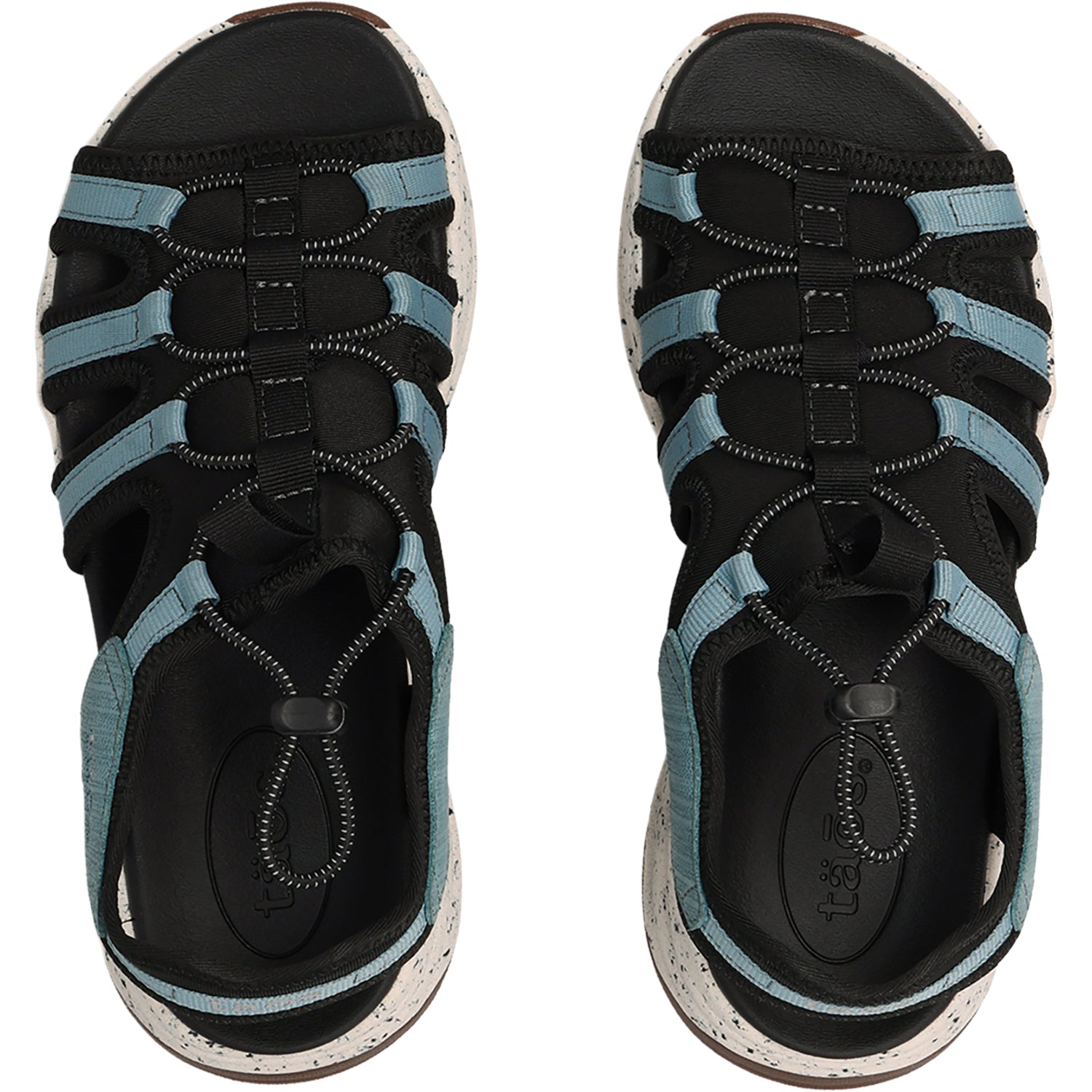 Womens Taos Taos Superfly Women's Outdoor Sandals Black/Mineral Blue Black/Mineral Blue