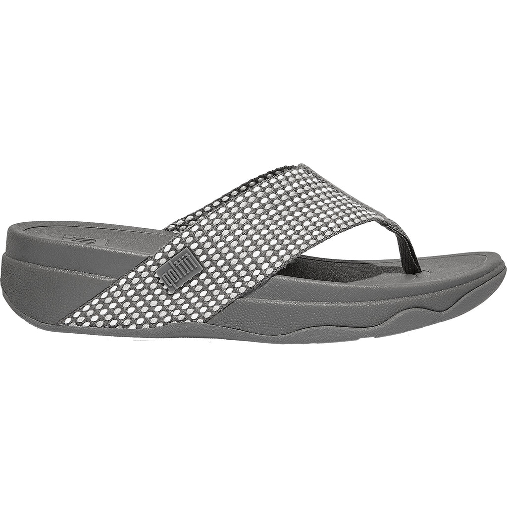 Womens Fit flop Women's FitFlop Surfa Pewter Mix Fabric Pewter Mix Fabric