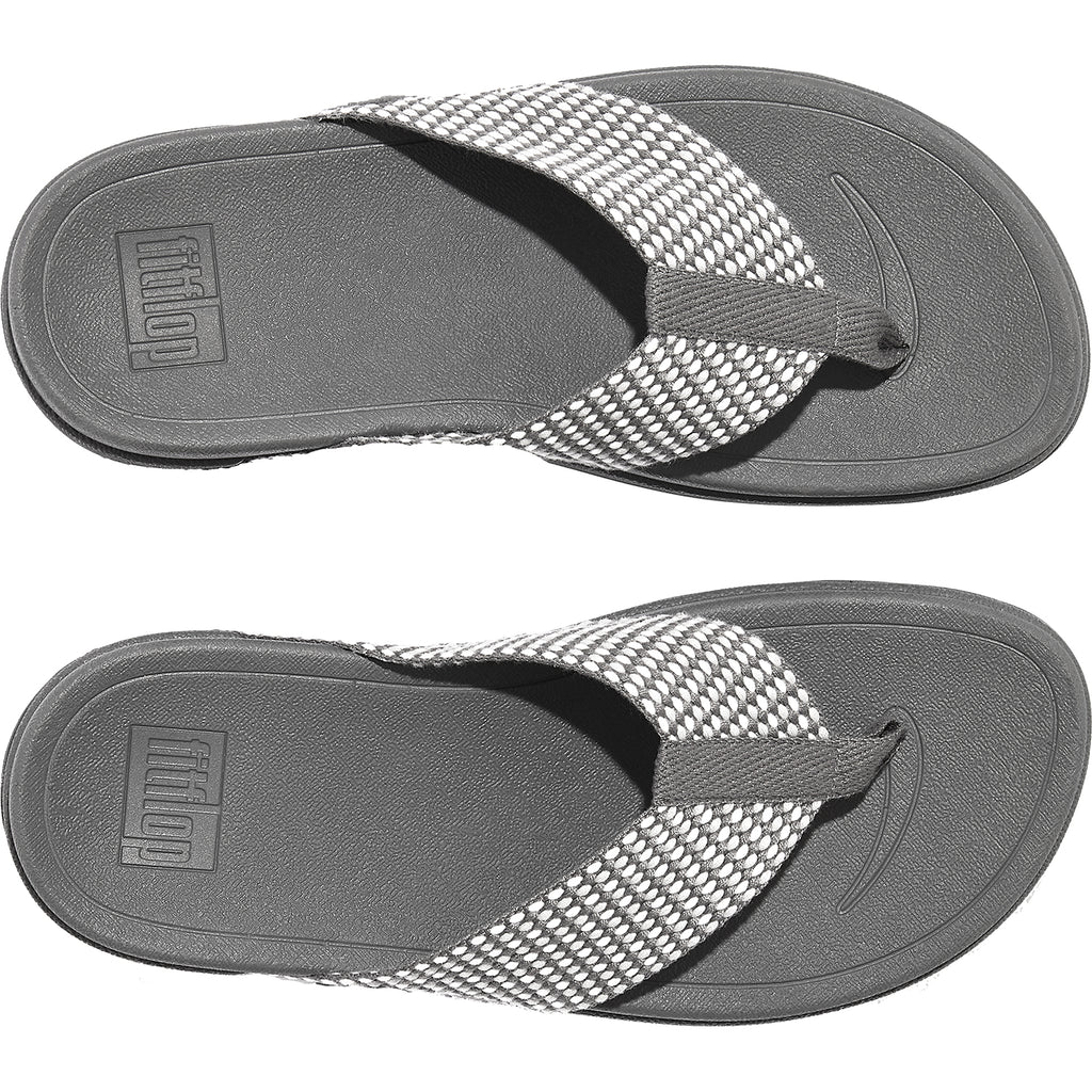 Womens Fit flop Women's FitFlop Surfa Pewter Mix Fabric Pewter Mix Fabric