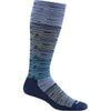 Mens Sockwell Men's Sockwell Digi Space Navy Knee High Socks 15-20 mmHg Navy