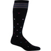 Womens Sockwell Sockwell 15-20 Full Heart Wide Calf Women's Compression Socks Black Black