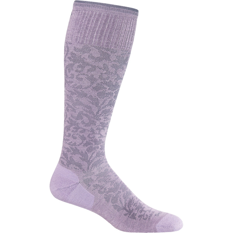 Women's Sockwell Damask Lavender Knee High Socks 15-20 mmHg