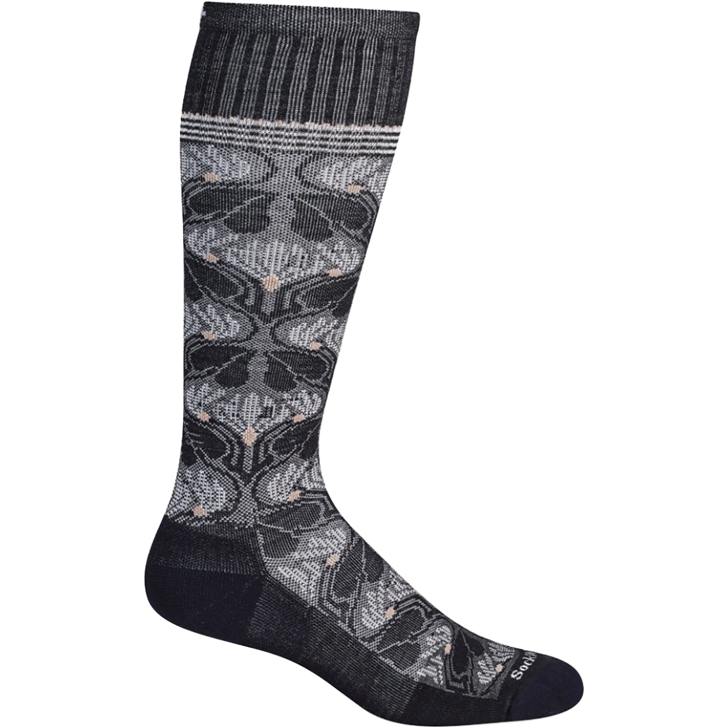 Womens Sockwell Sockwell 15-20 Floral Tapestry Women's Compression Socks Black Black