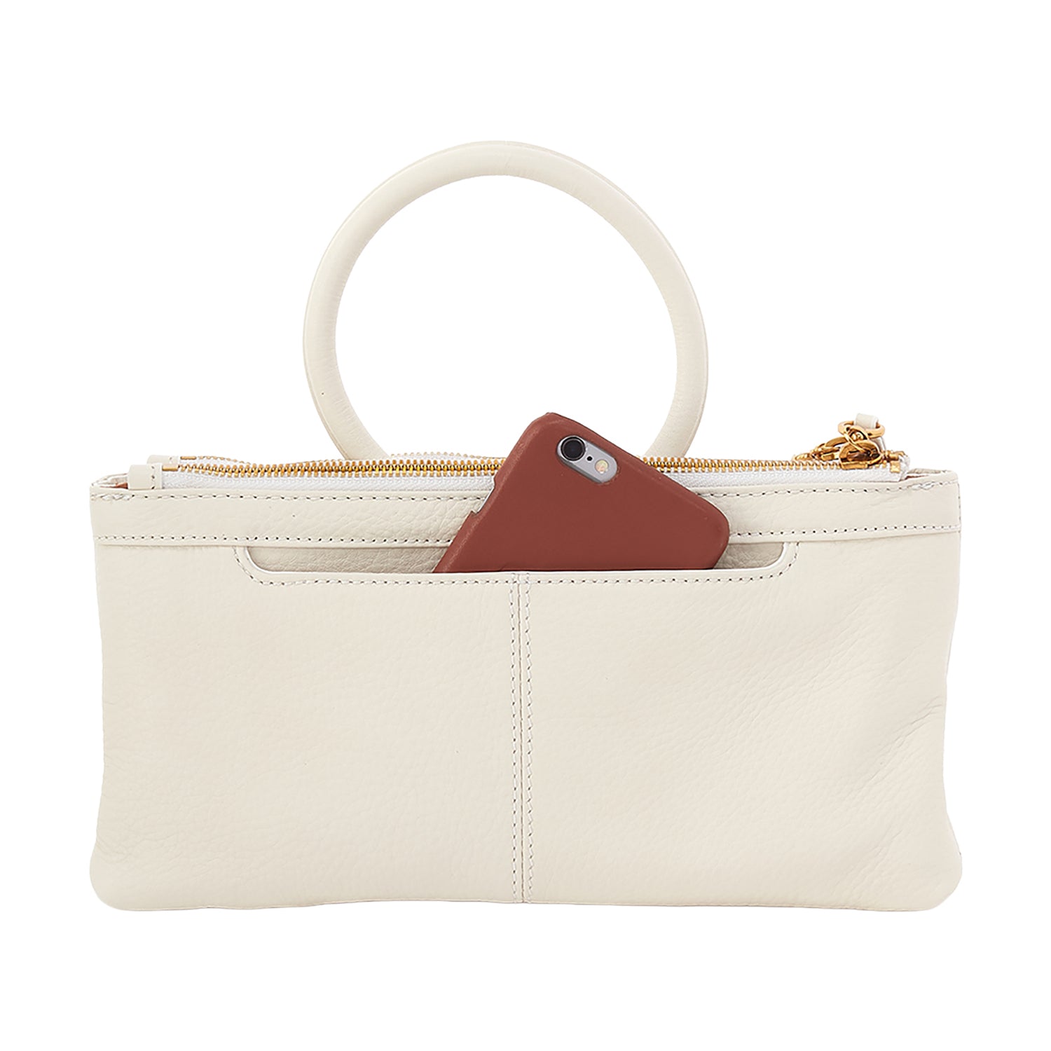 Womens Hobo Hobo Sable Crossbody Handbag Coastal Cloud Pebbled Leather with Studs Coastal Cloud Pebbled Leather with Studs