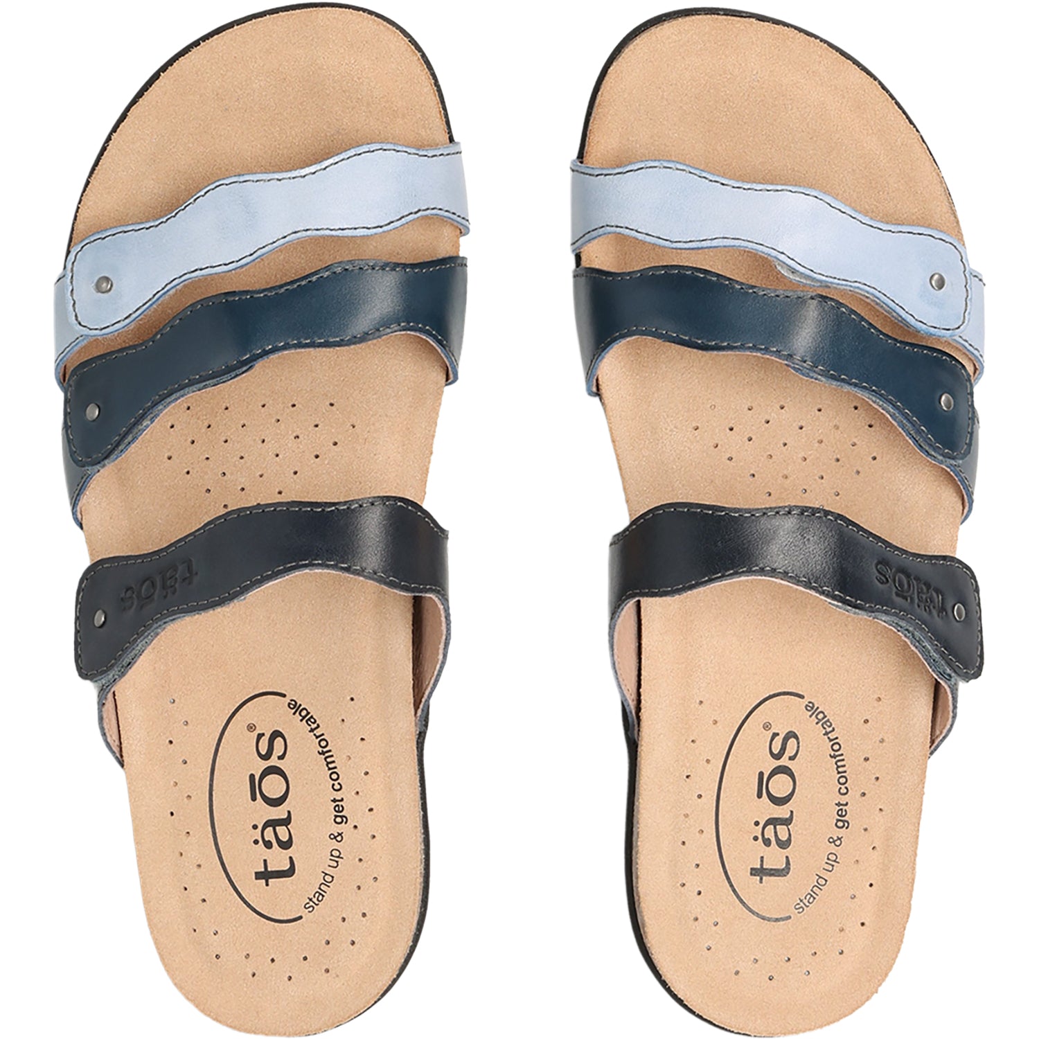 Womens Taos Taos Scribble Women's Sandals Blue Multi Blue Multi
