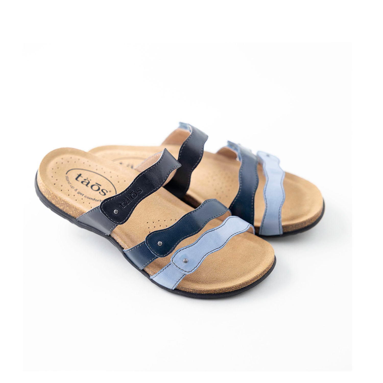 Womens Taos Taos Scribble Women's Sandals Blue Multi Blue Multi