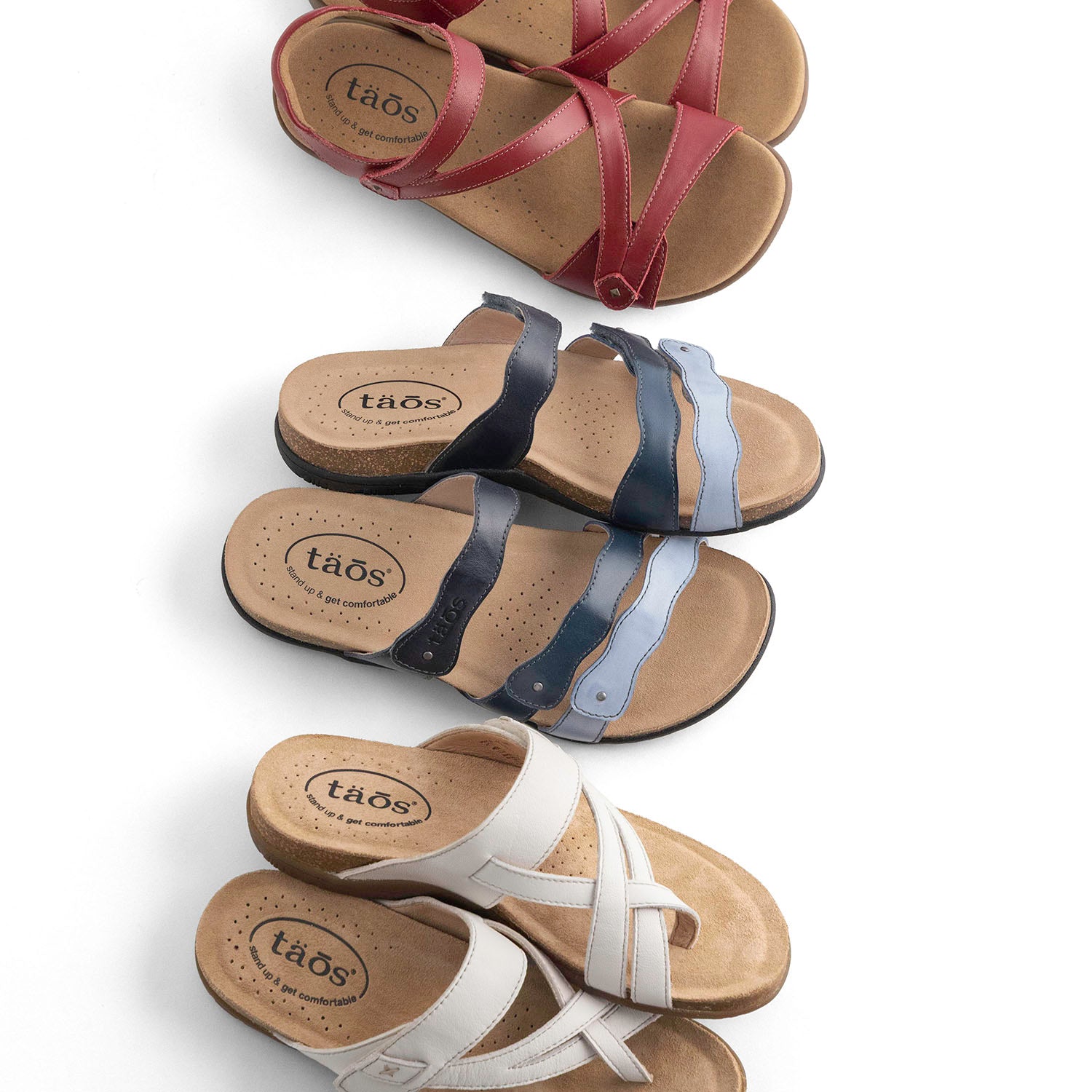 Womens Taos Taos Scribble Women's Sandals Blue Multi Blue Multi