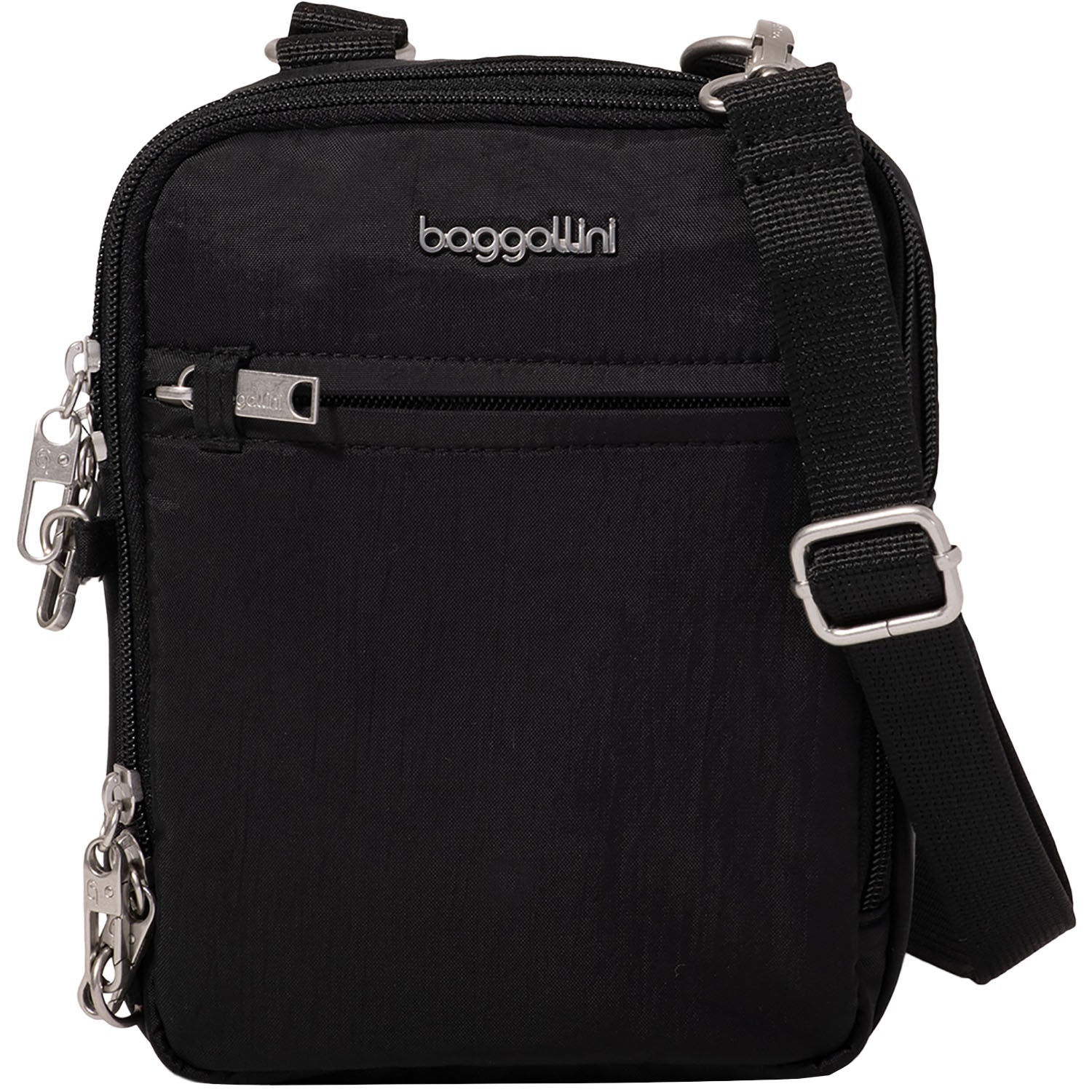 Womens Baggallini Baggallini Securetex Anti-Theft Mini Everything Handbag Black Black