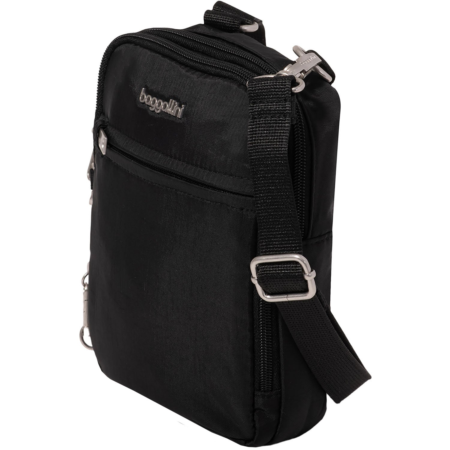 Womens Baggallini Baggallini Securetex Anti-Theft Mini Everything Handbag Black Black