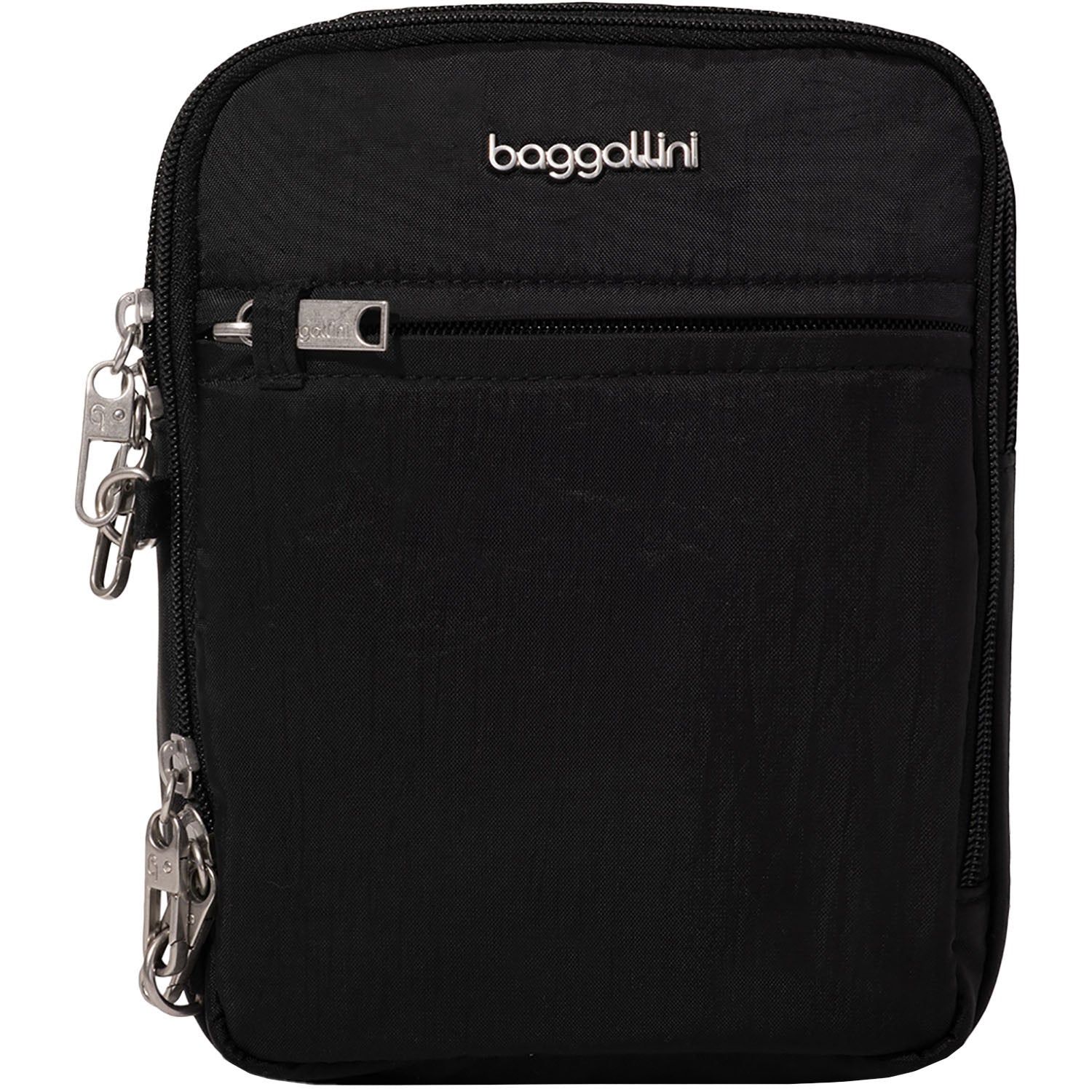 Womens Baggallini Baggallini Securetex Anti-Theft Mini Everything Handbag Black Black