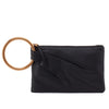 Womens Hobo international Hobo International Sheila Ring Clutch Pebbled Black Pebbled Black