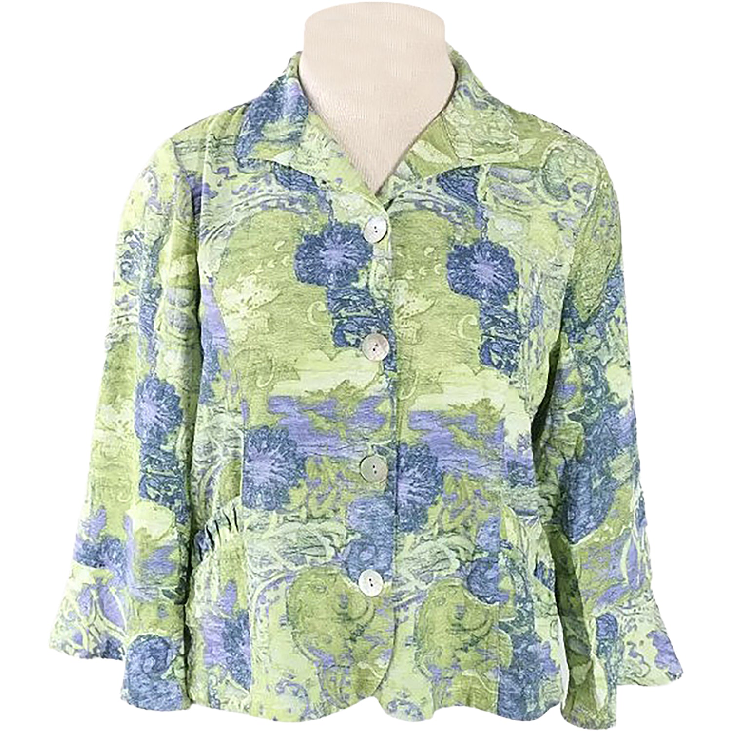 Womens Habitat Habitat Shirred Shirt Jacket Women's Top Aloe Aloe