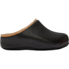 Womens Fit flop FitFlop Shuv Leather Shearling Women's Mules Black/Terracotta Black/Terracotta