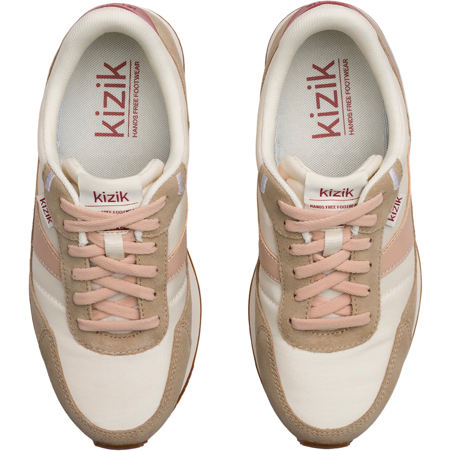 Womens Kizik KIZIK Siena Women's Athletic Shoes Pristine/Warm Taupe Pristine/Warm Taupe