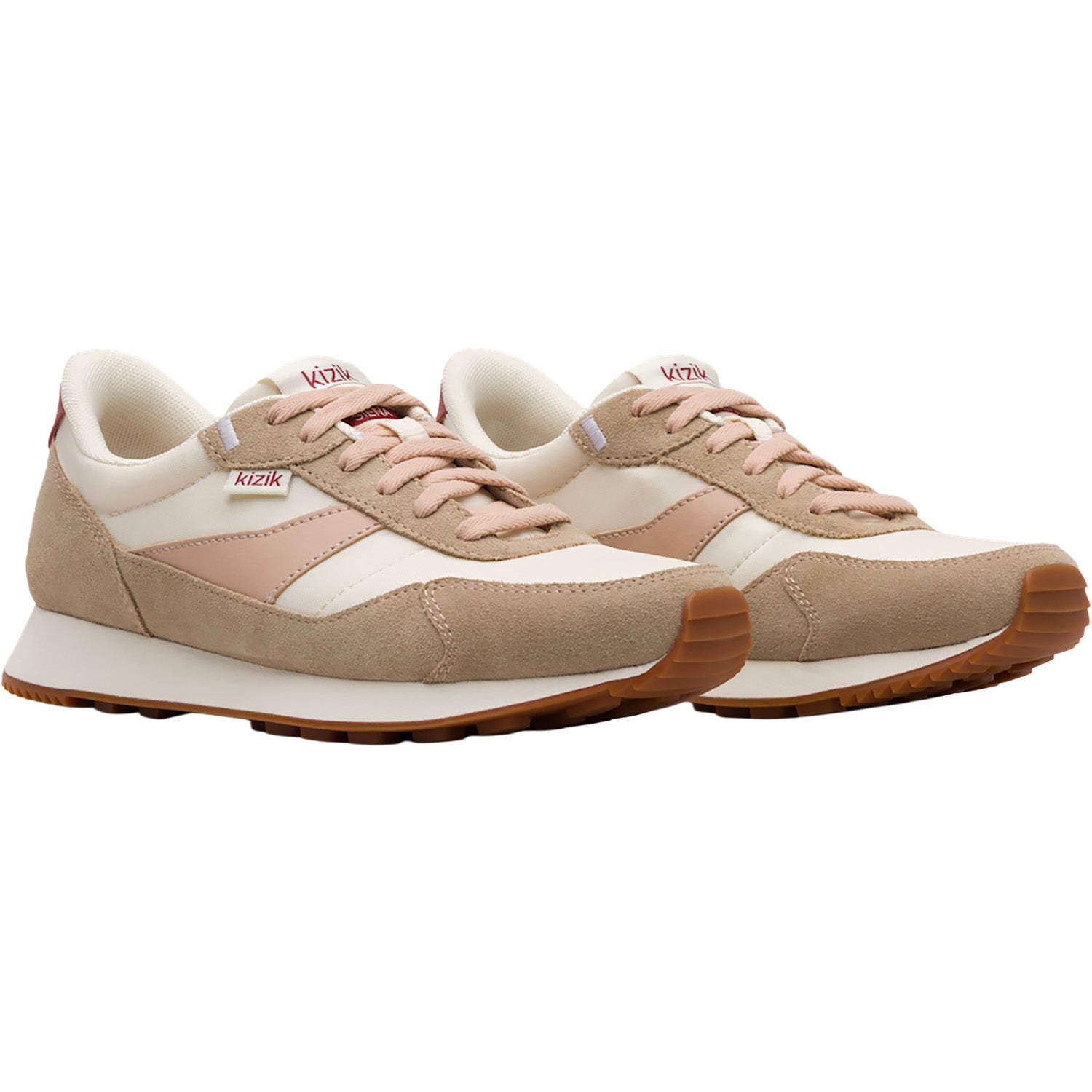Womens Kizik KIZIK Siena Women's Athletic Shoes Pristine/Warm Taupe Pristine/Warm Taupe
