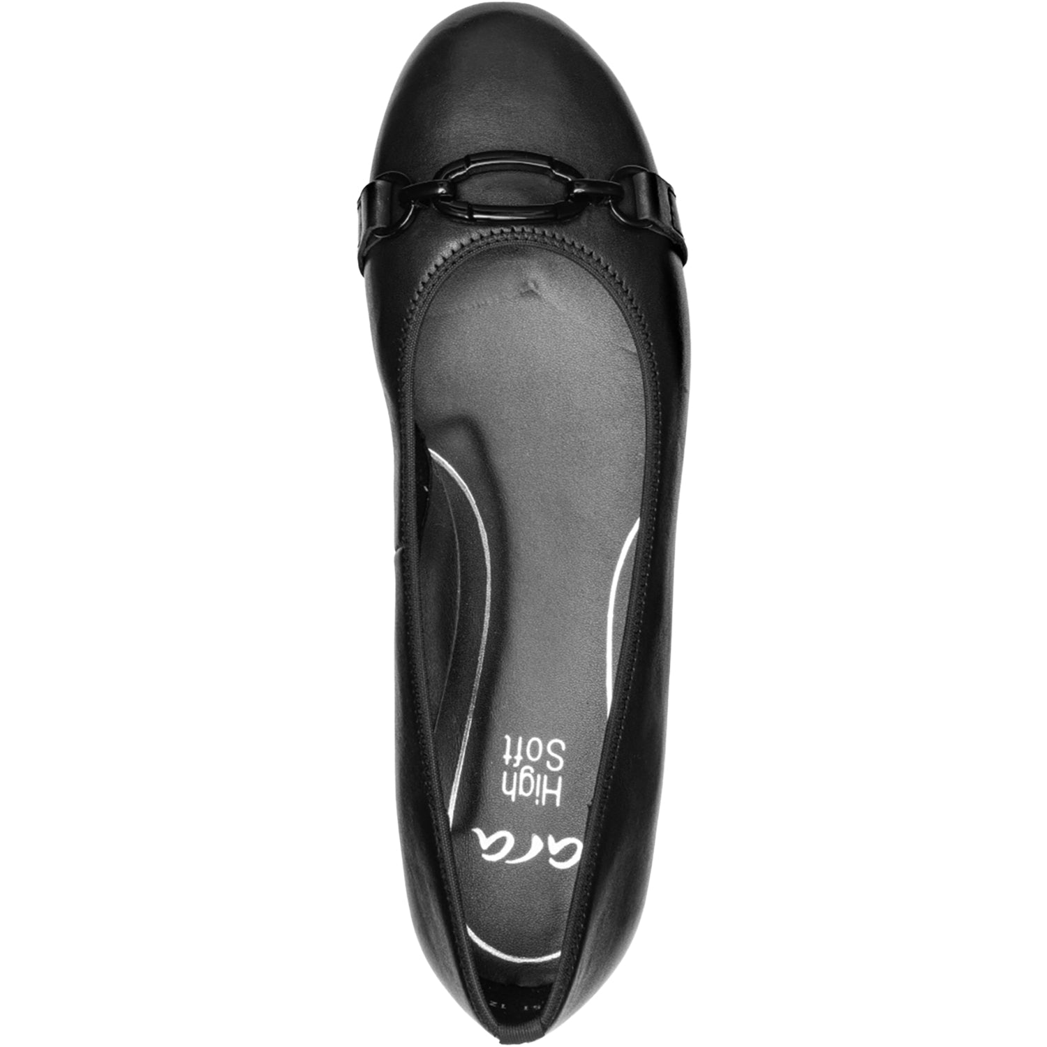 Womens Ara shoes Ara Siene Women's Flats Black Leather Black Leather