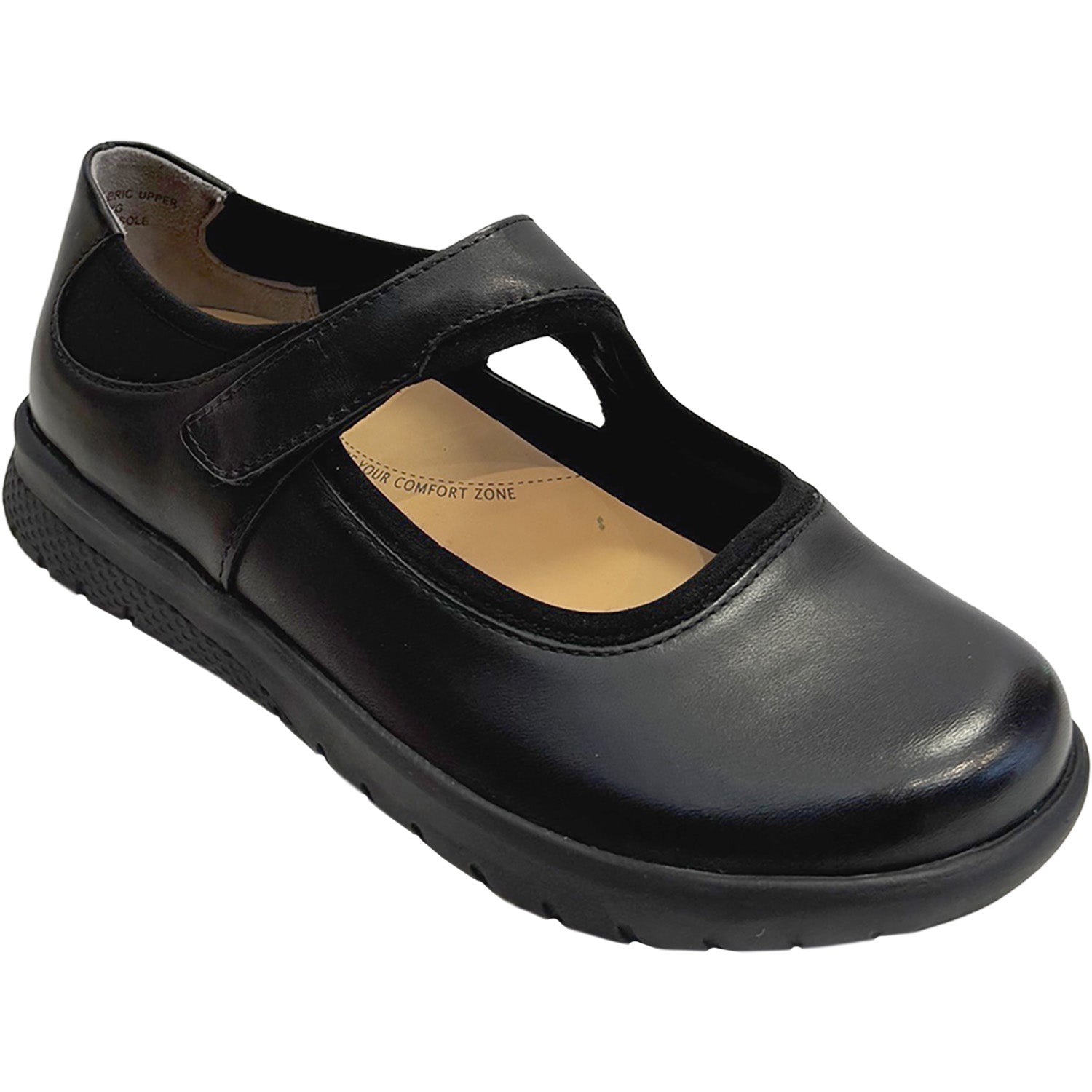 Womens Ziera Ziera Silvani Women's Mary Janes Black/Black Sole Leather Black/Black Sole Leather
