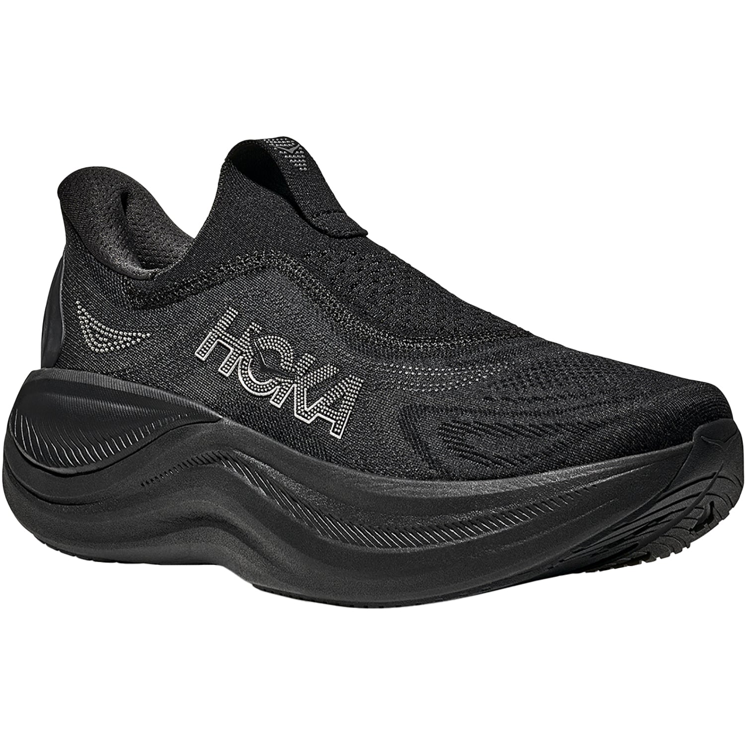 Hoka Skyward Laceless Men's Athletic Shoes Recovery Slip Ons Black