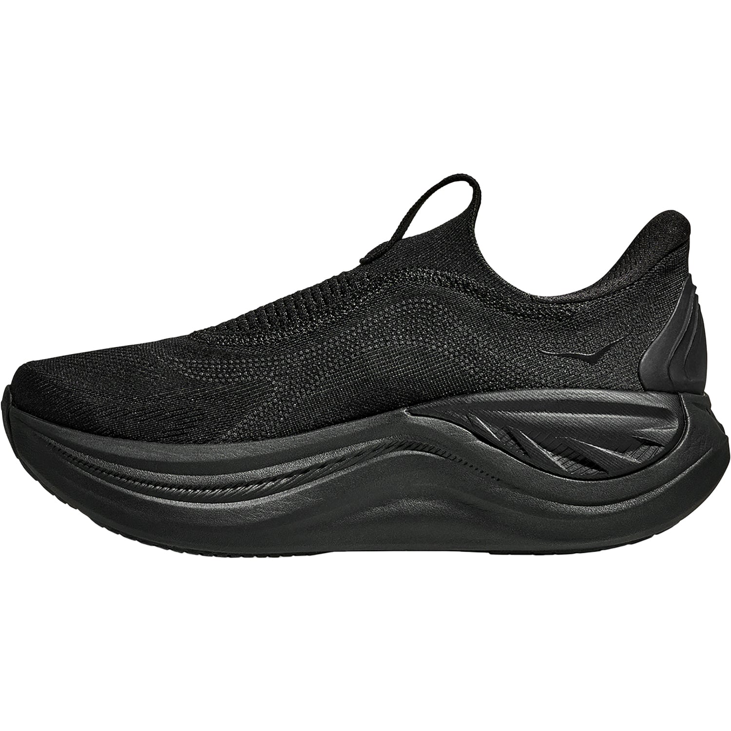 Womens Hoka one one Hoka Skyward Laceless Women's Athletic Recovery Slip Ons Black/Black Black/Black