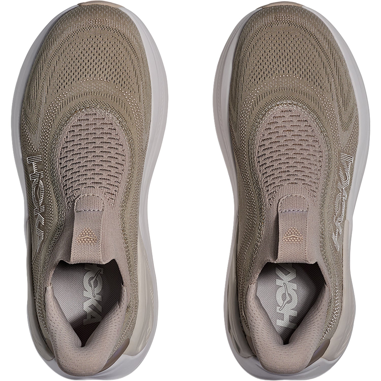 Womens Hoka one one Hoka Skyward Laceless (Neutral Support) Women's Athletic Shoes Putty/White Putty/White