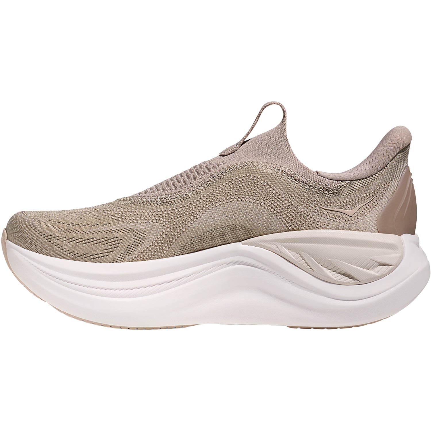 Womens Hoka one one Hoka Skyward Laceless (Neutral Support) Women's Athletic Shoes Putty/White Putty/White
