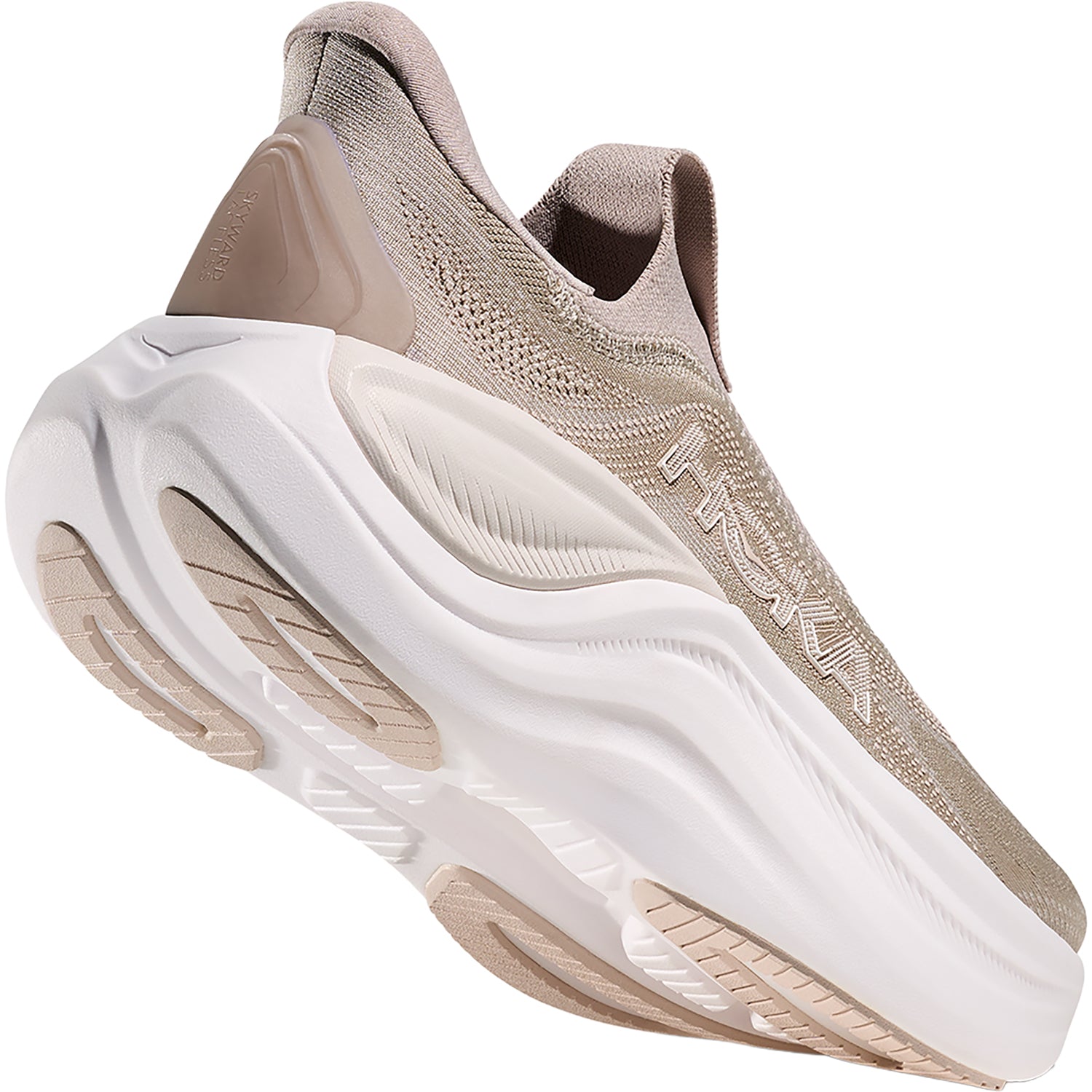 Womens Hoka one one Hoka Skyward Laceless (Neutral Support) Women's Athletic Shoes Putty/White Putty/White