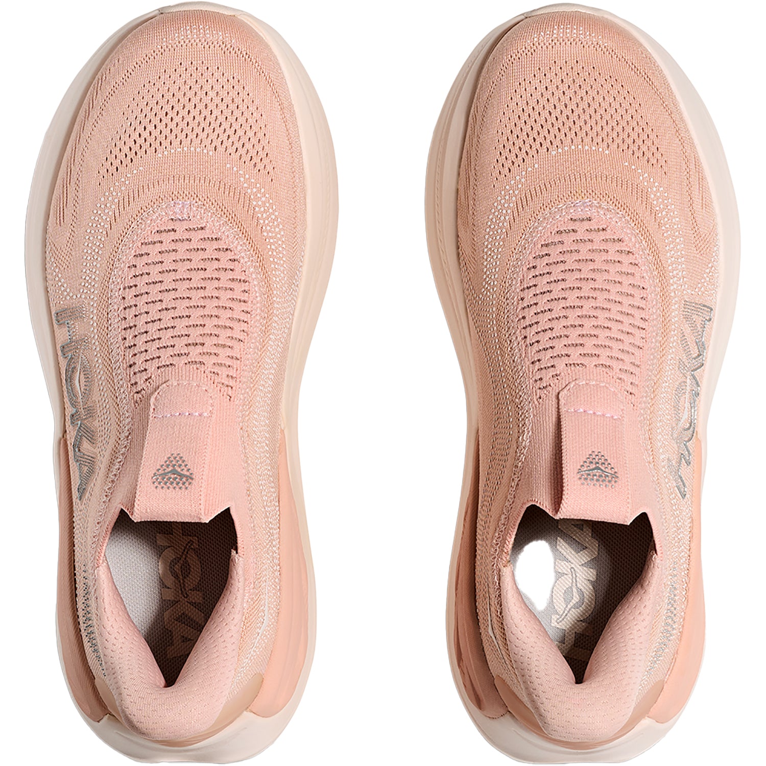Womens Hoka one one Hoka Skyward Laceless Women's Athletic Recovery Slip Ons Rose Latte/Rose Cream Rose Latte/Rose Cream