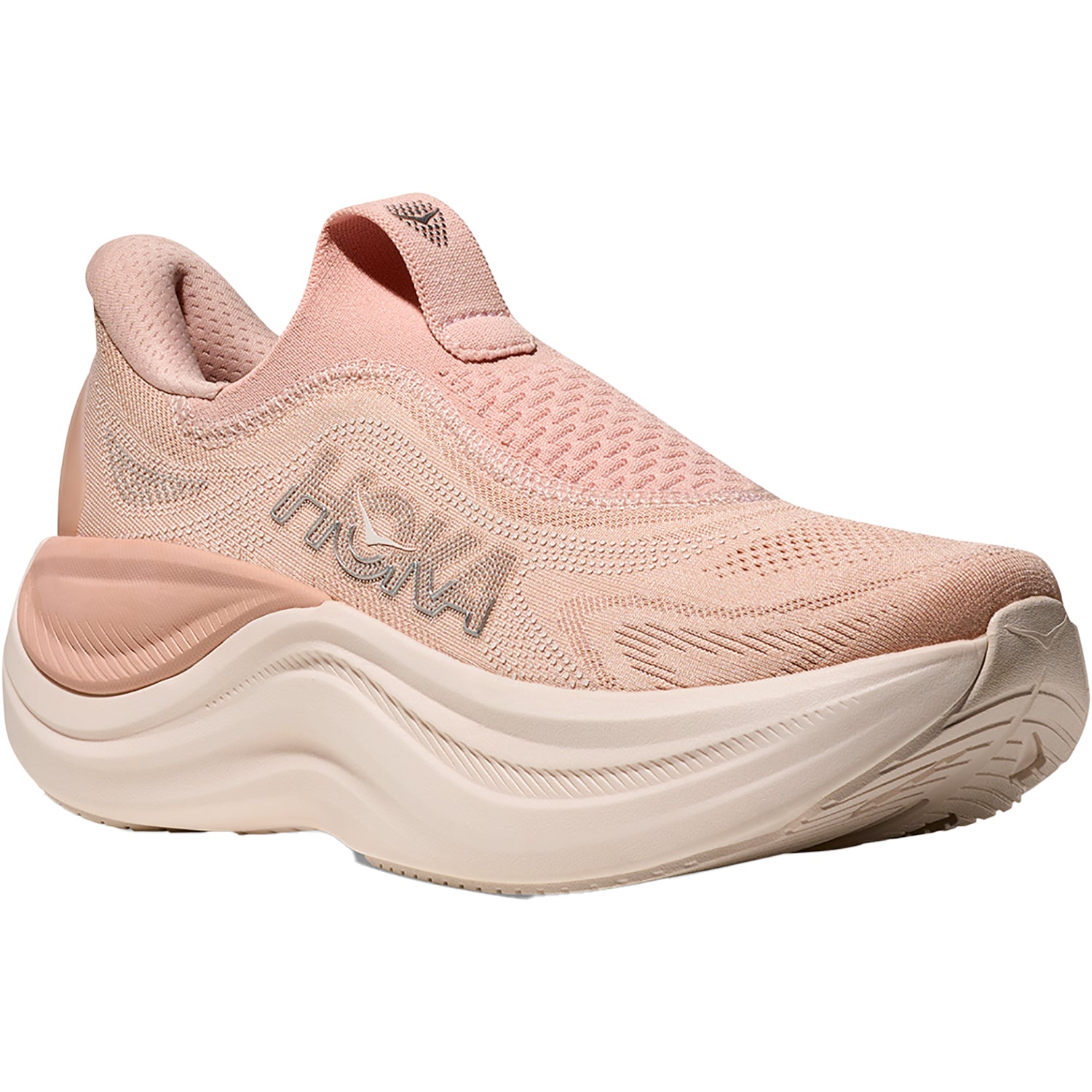 Womens Hoka one one Hoka Skyward Laceless Women's Athletic Recovery Slip Ons Rose Latte/Rose Cream Rose Latte/Rose Cream
