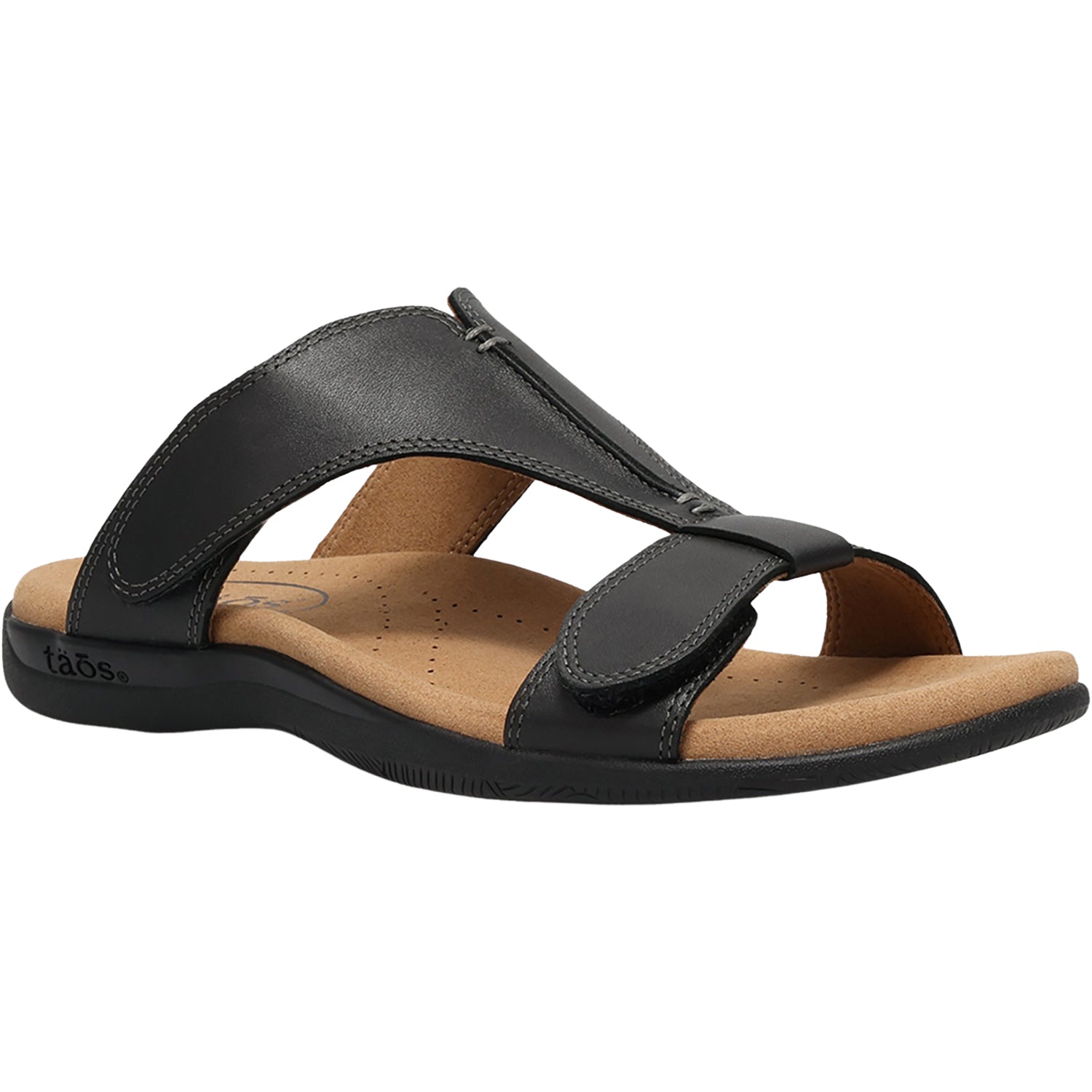 Womens Taos Taos Slide Show Women's Sandals Black Leather Black Leather