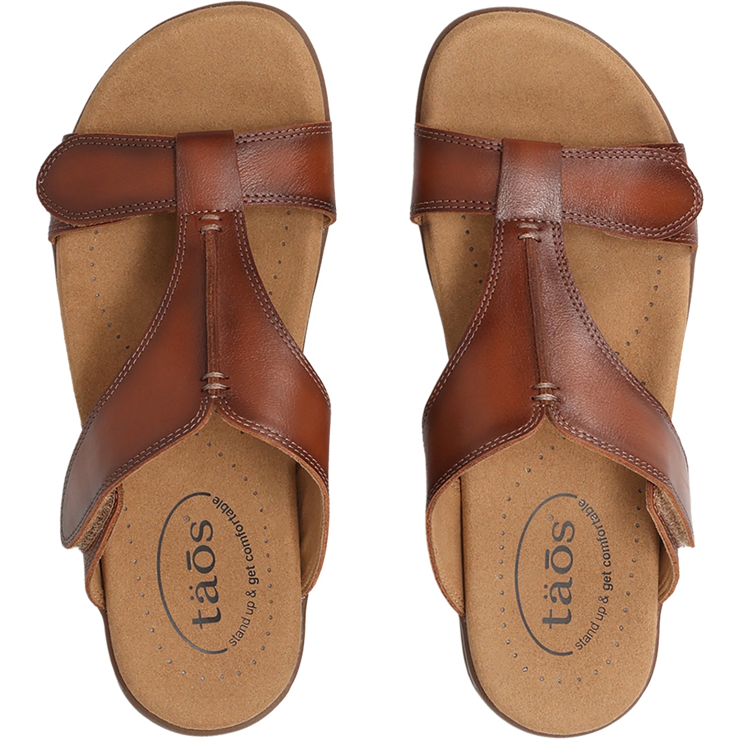 Womens Taos Taos Slide Show Women's Slide Sandals Cognac Cognac