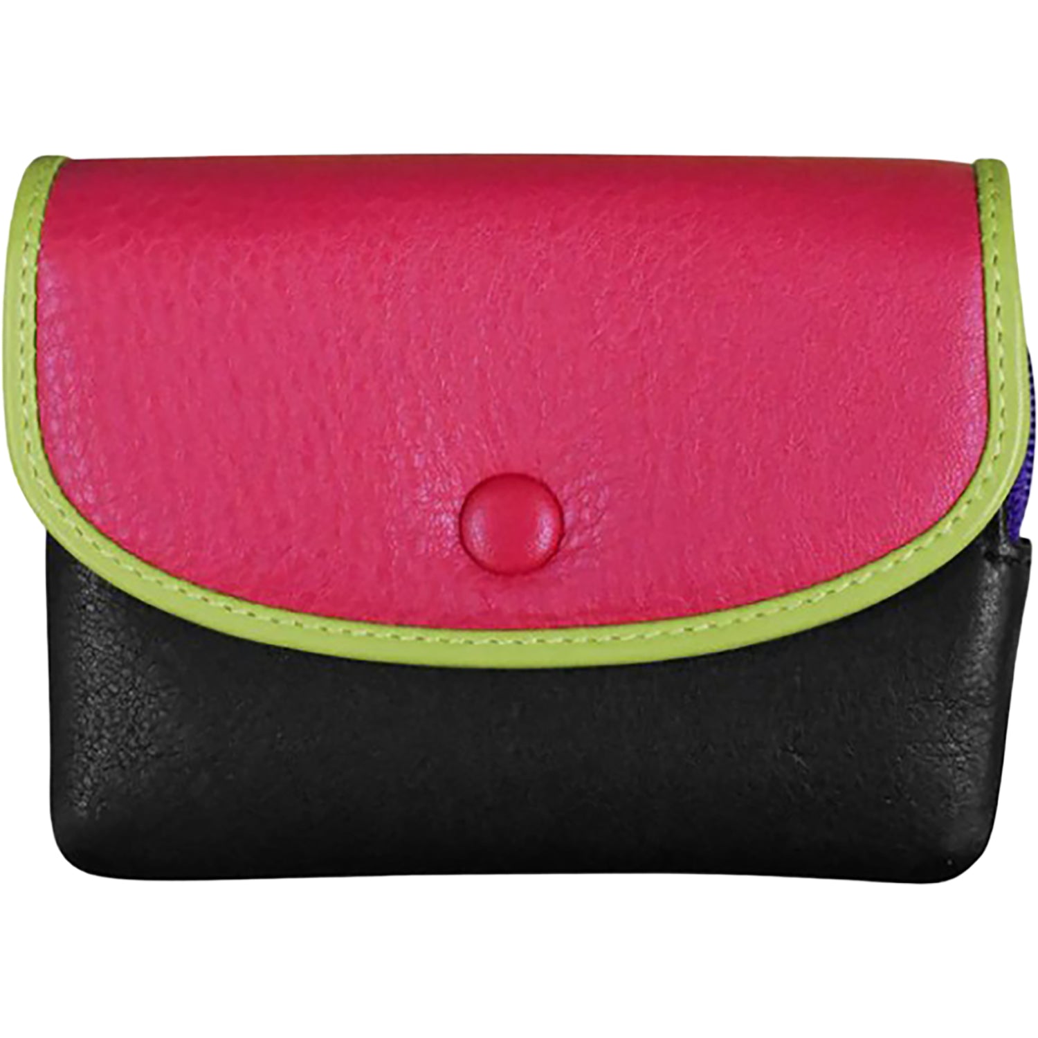 Womens Ili new york ili New York Small Card and Coin Wallet Black Brights Black Brights