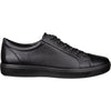 Mens Ecco ECCO Soft 7 Sneaker OG Men's Casual Lace-Ups Black Leather Black Leather