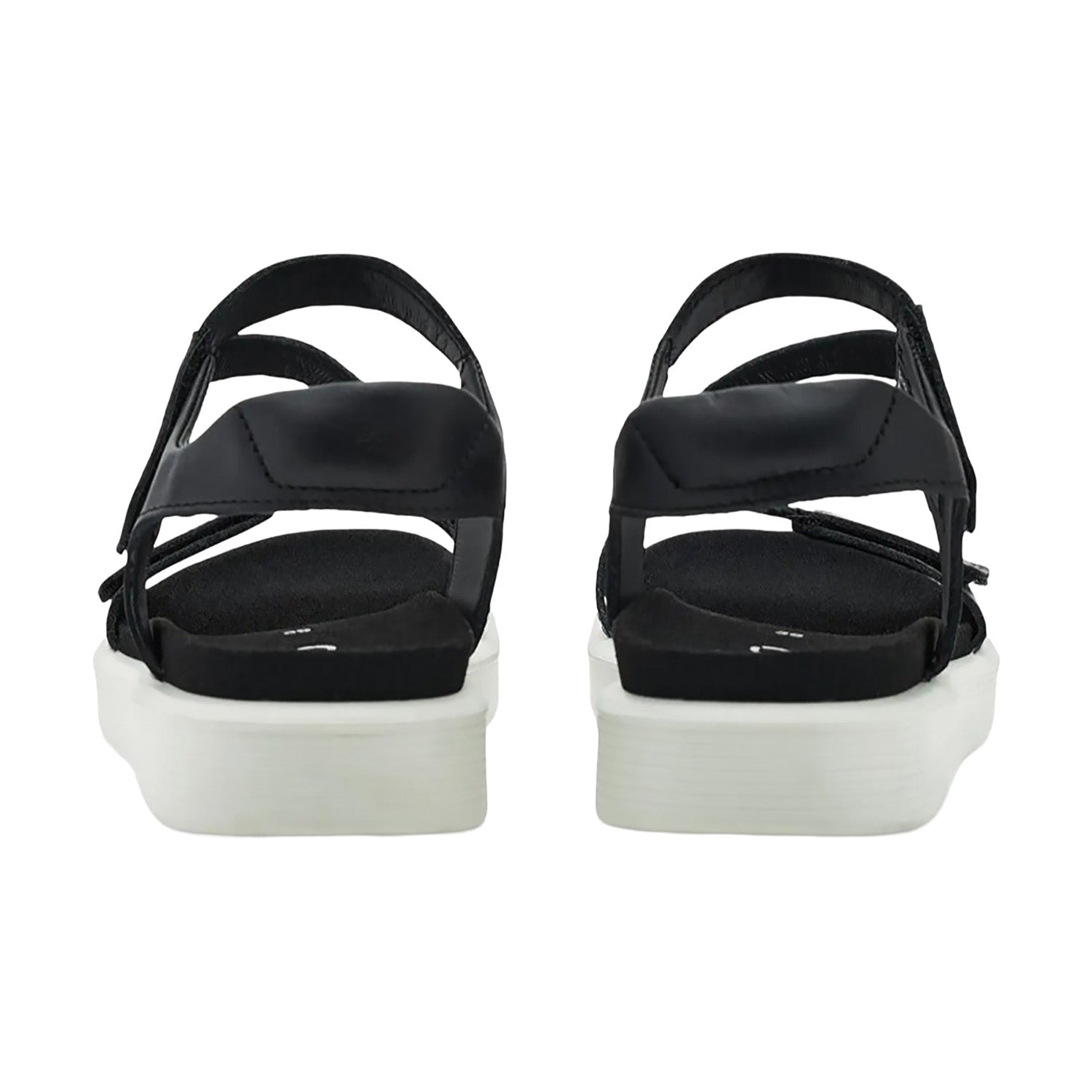 Womens Ecco ECCO Soft Sandal 3 Strap Women's Sandal Black/Black Black/Black