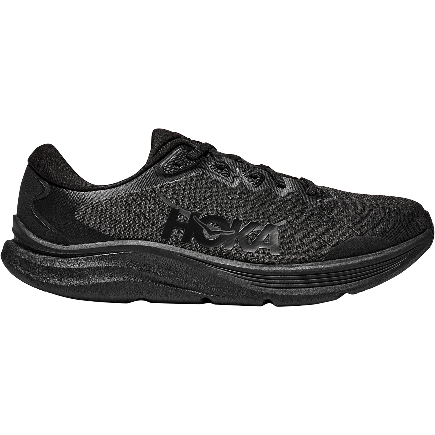 Womens Hoka one one Hoka Solimar 2 (Neutral Support) Women's Athletic Shoes Black/Black Black/Black