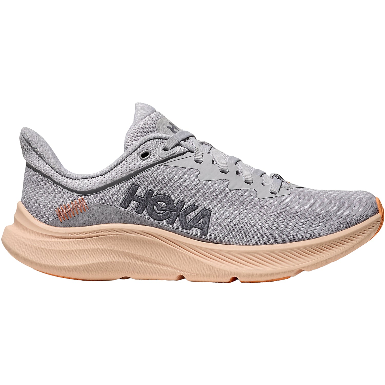 Womens Hoka one one Hoka Solimar Women's Athletic Shoes Cosmic Grey/Tangerine Glow Cosmic Grey/Tangerine Glow