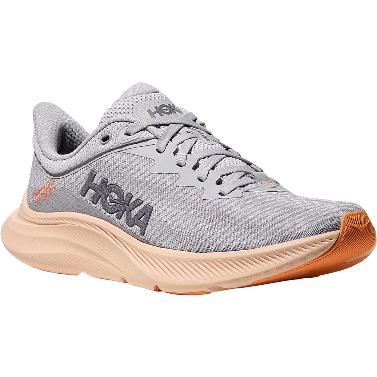 Womens Hoka one one Hoka Solimar Women's Athletic Shoes Cosmic Grey/Tangerine Glow Cosmic Grey/Tangerine Glow