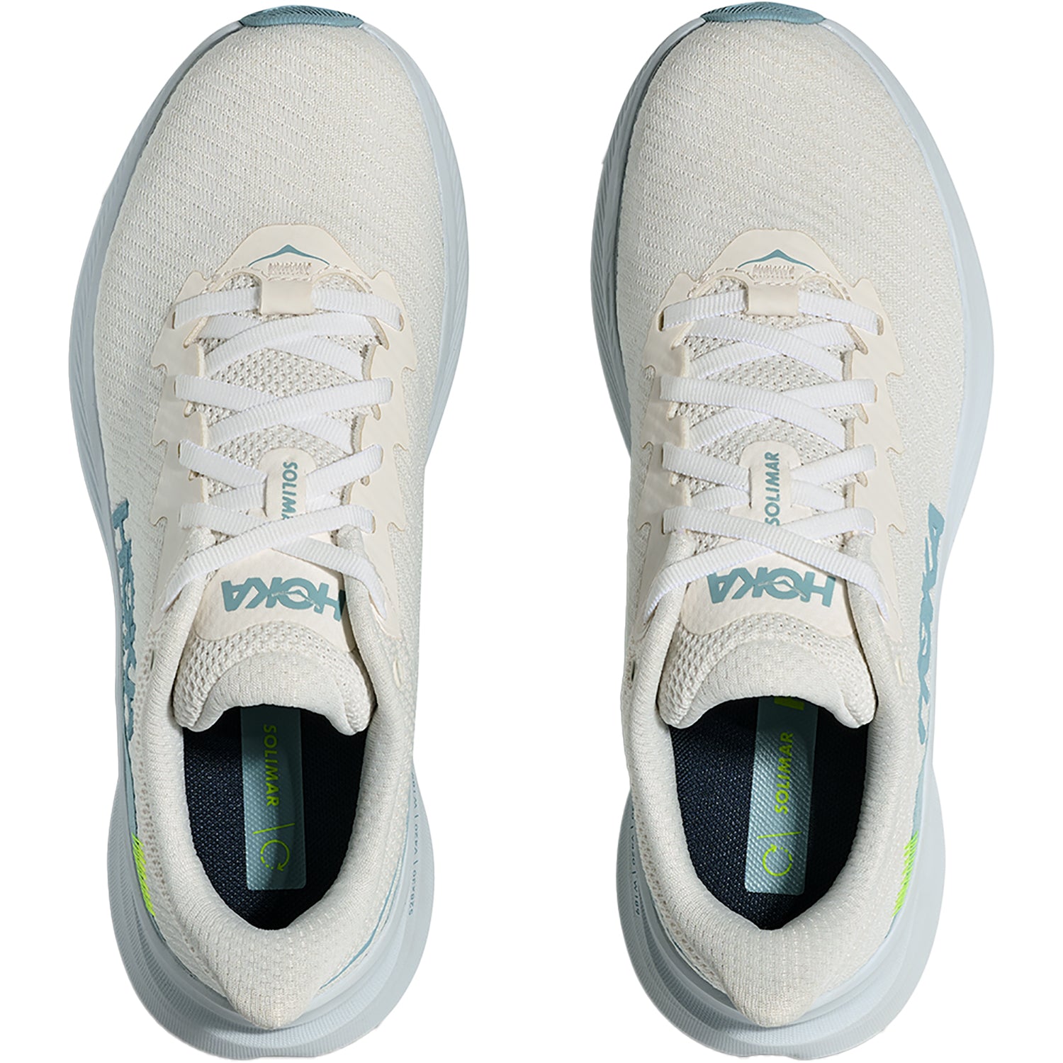 Womens Hoka one one Hoka Solimar Women's Athletic Shoes White/Tundra Blue White/Tundra Blue