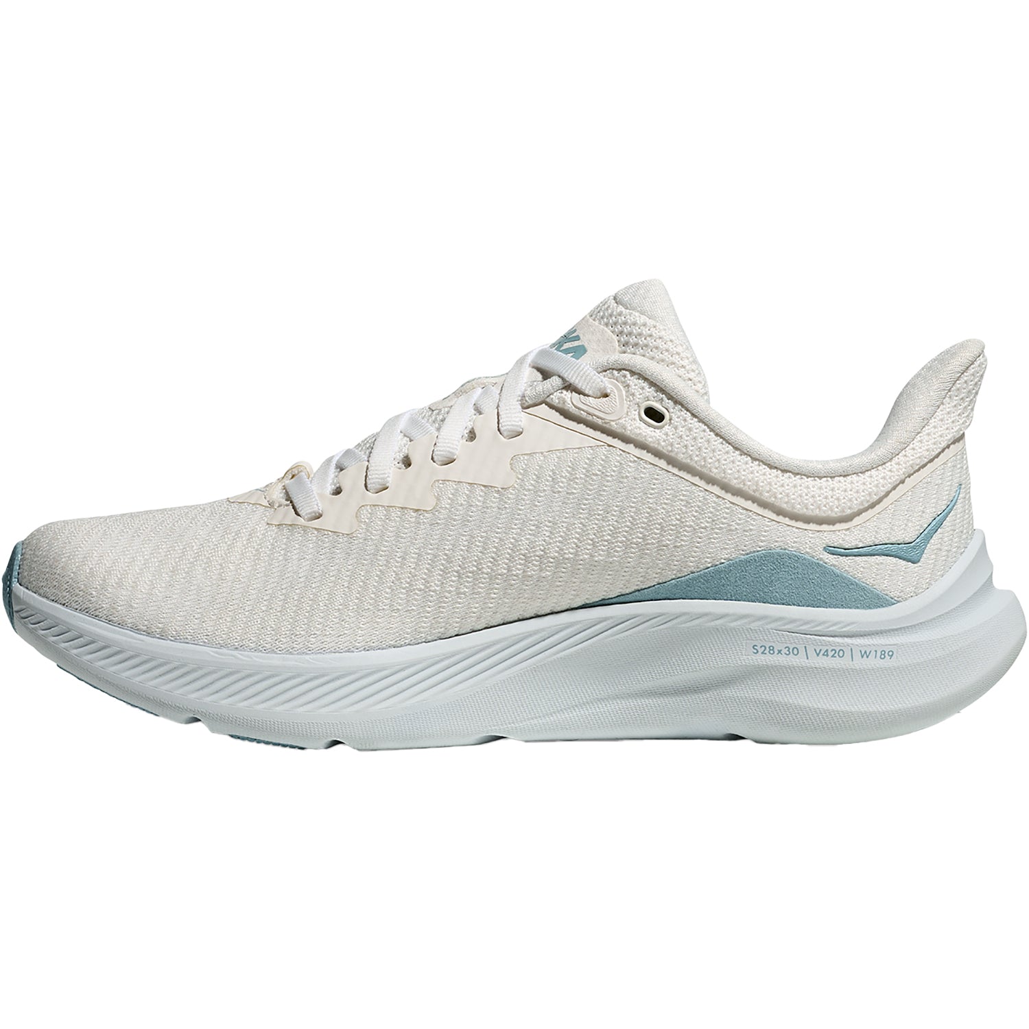 Womens Hoka one one Hoka Solimar Women's Athletic Shoes White/Tundra Blue White/Tundra Blue
