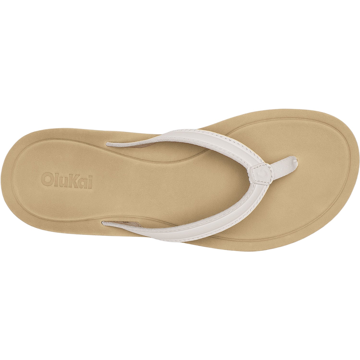 Womens Olukai OluKai Southshore Women's Thong Sandals Bright White/Warm Sand Bright White/Warm Sand