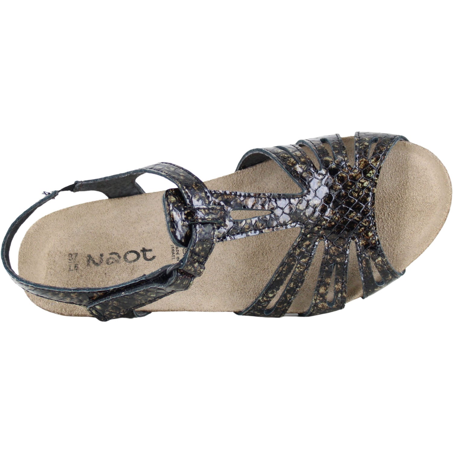 Womens Naot Naot Starlet Women's Dress Sandals Reptile Patent Leather Reptile Patent Leather